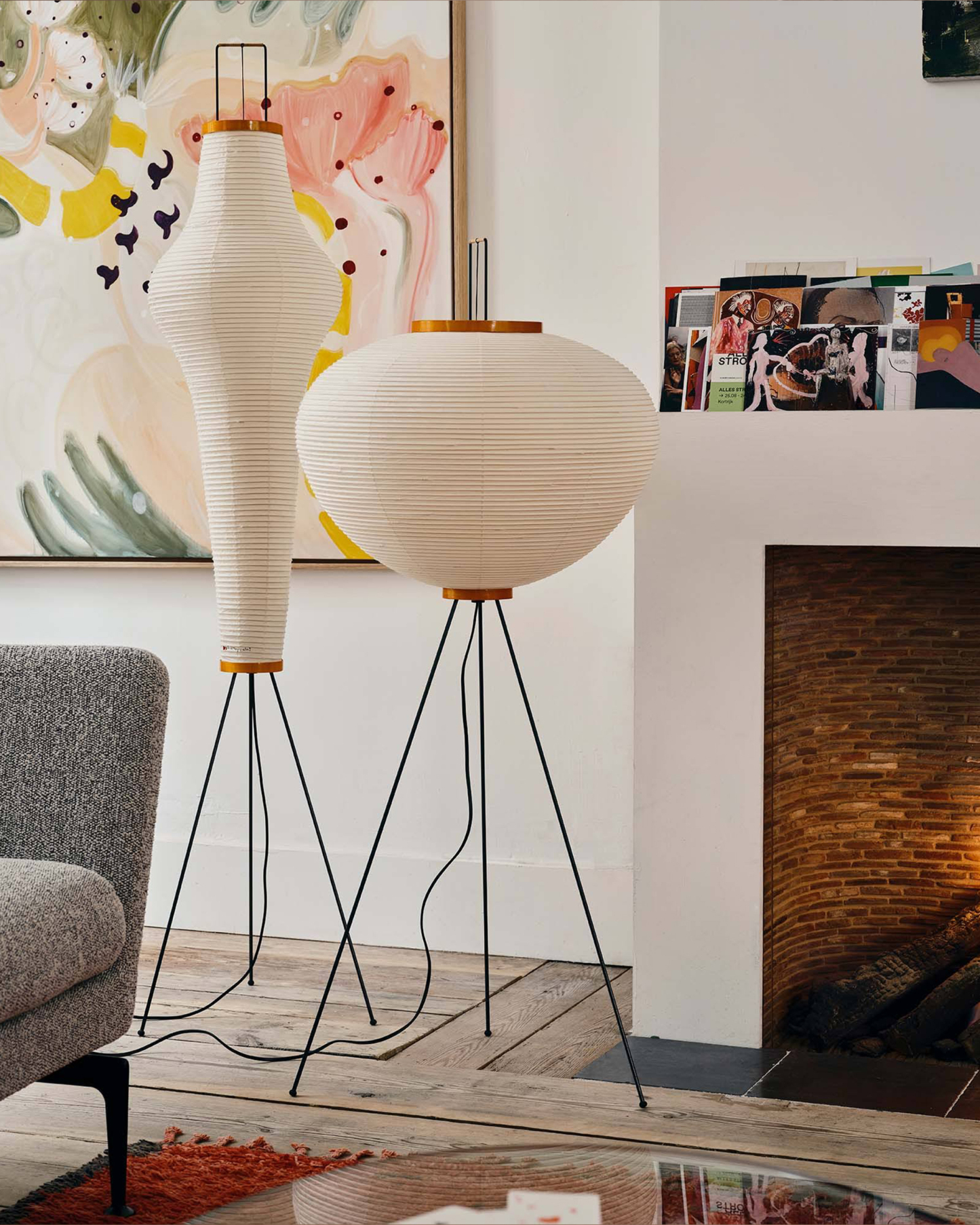 Washi Paper Floor Lamp-elegalight