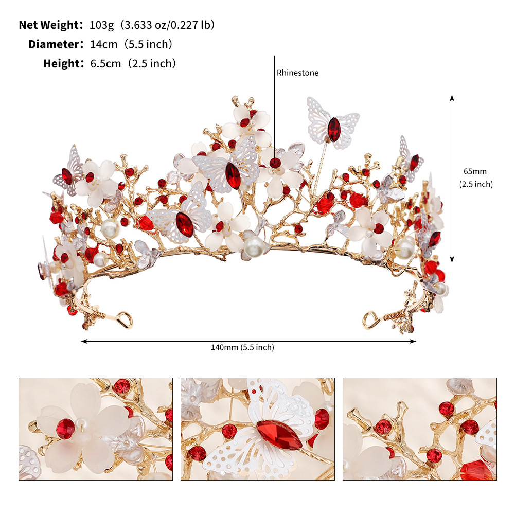 Fairy Handmade Butterfly Flower Crown Hair Accessories