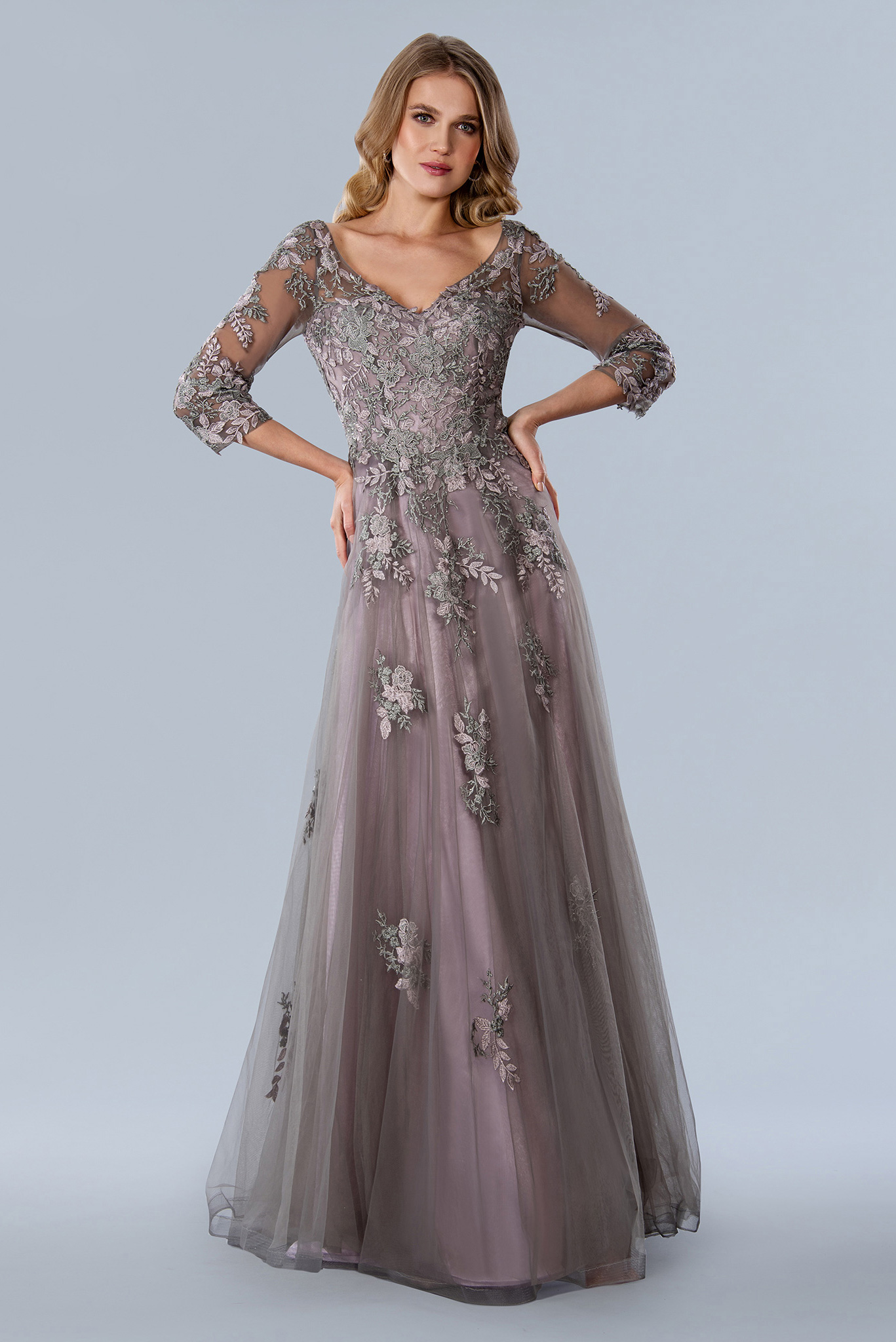 lace with flower mother of the bride  #23353