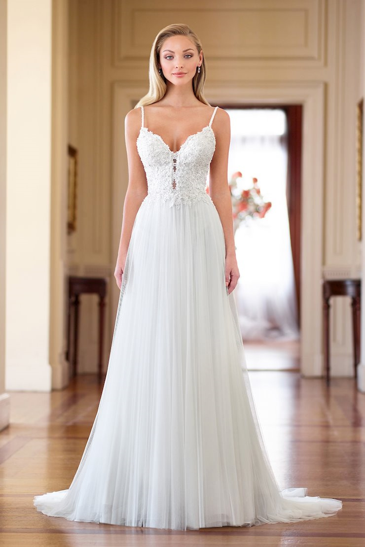 A-Line Deep Plunging Sweetheart Chiffon Beach Wedding Dress #218164