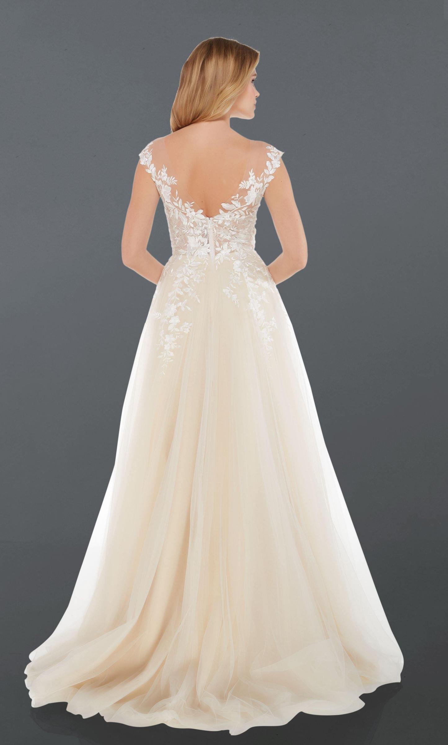 Lace-appliqued organza ALICEPARIS 5090