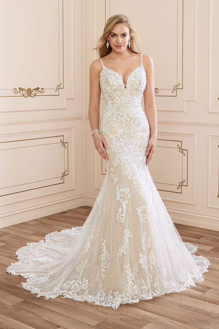 Sexy Lace Wedding Dress With Sheer Train TAMARA | STYLE Y22042