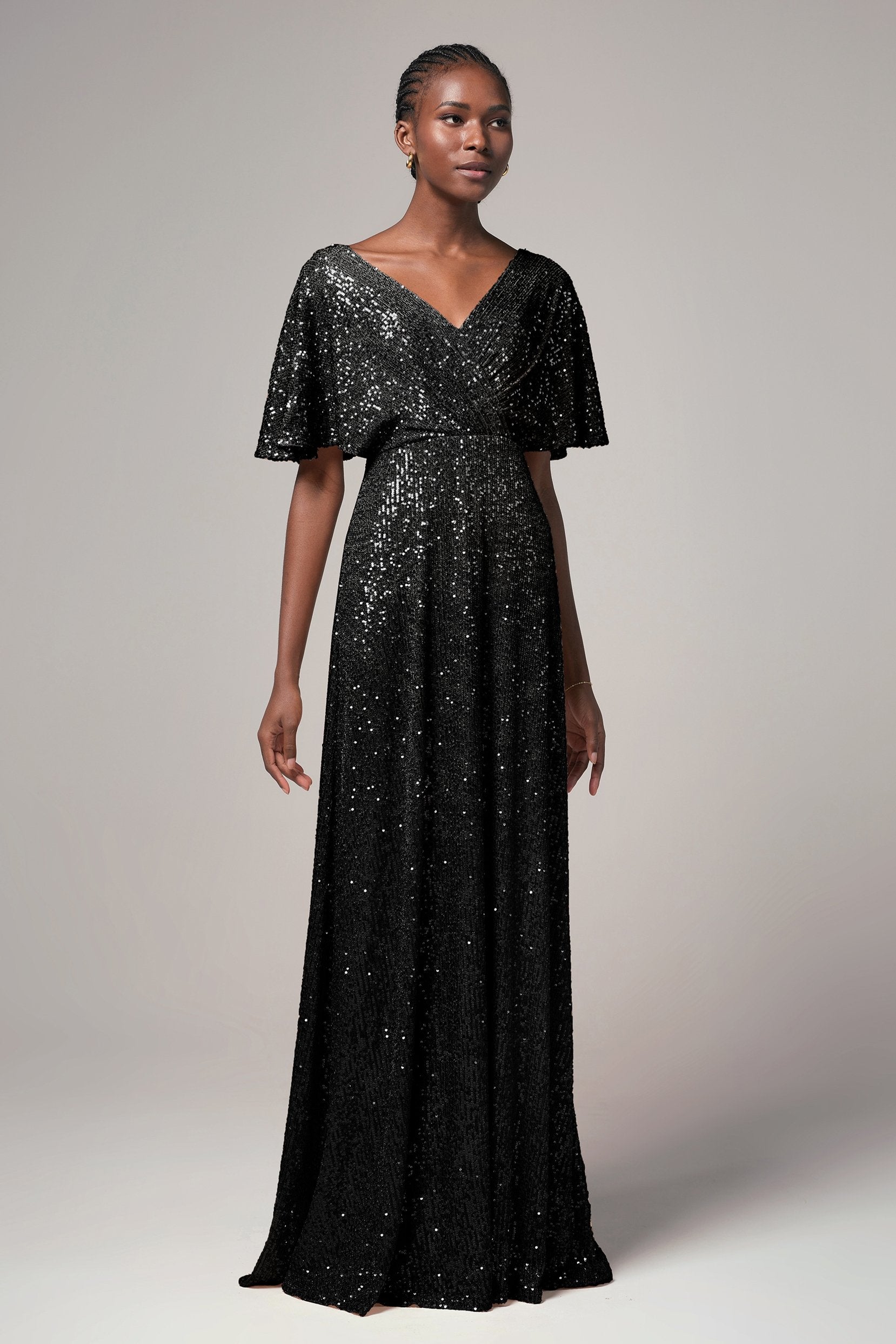 Sheath-Column Floor Length Sequined Dress CB0399