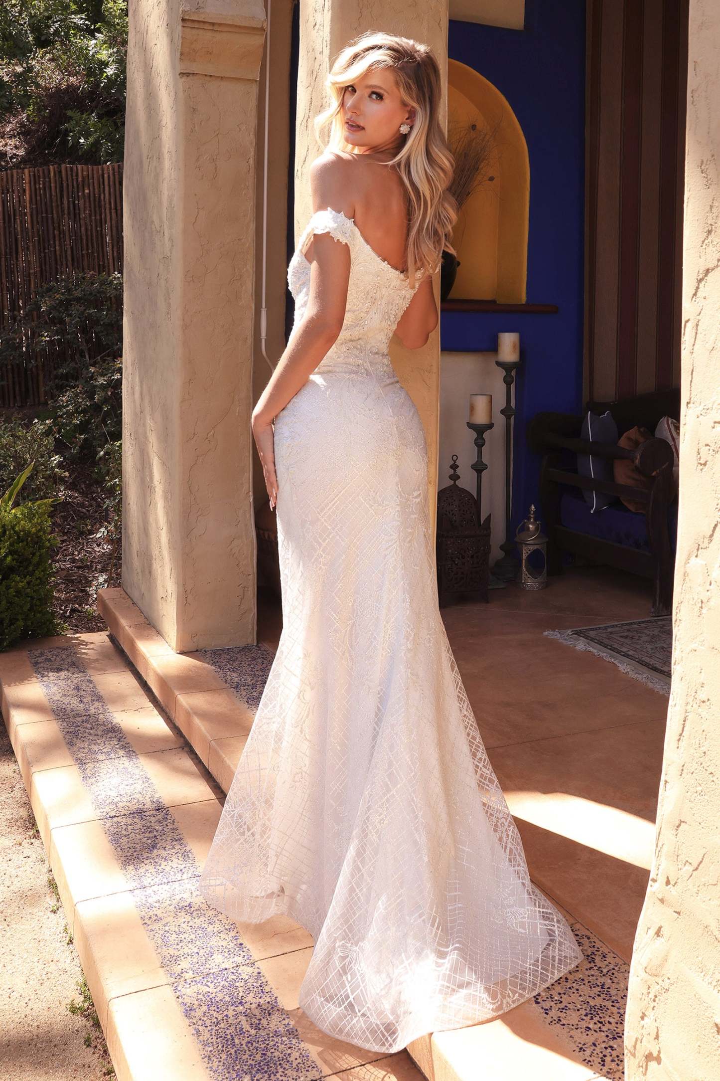 Classic Mermaid Off The Shoulder Sweetheart Bridal Gown #CD929