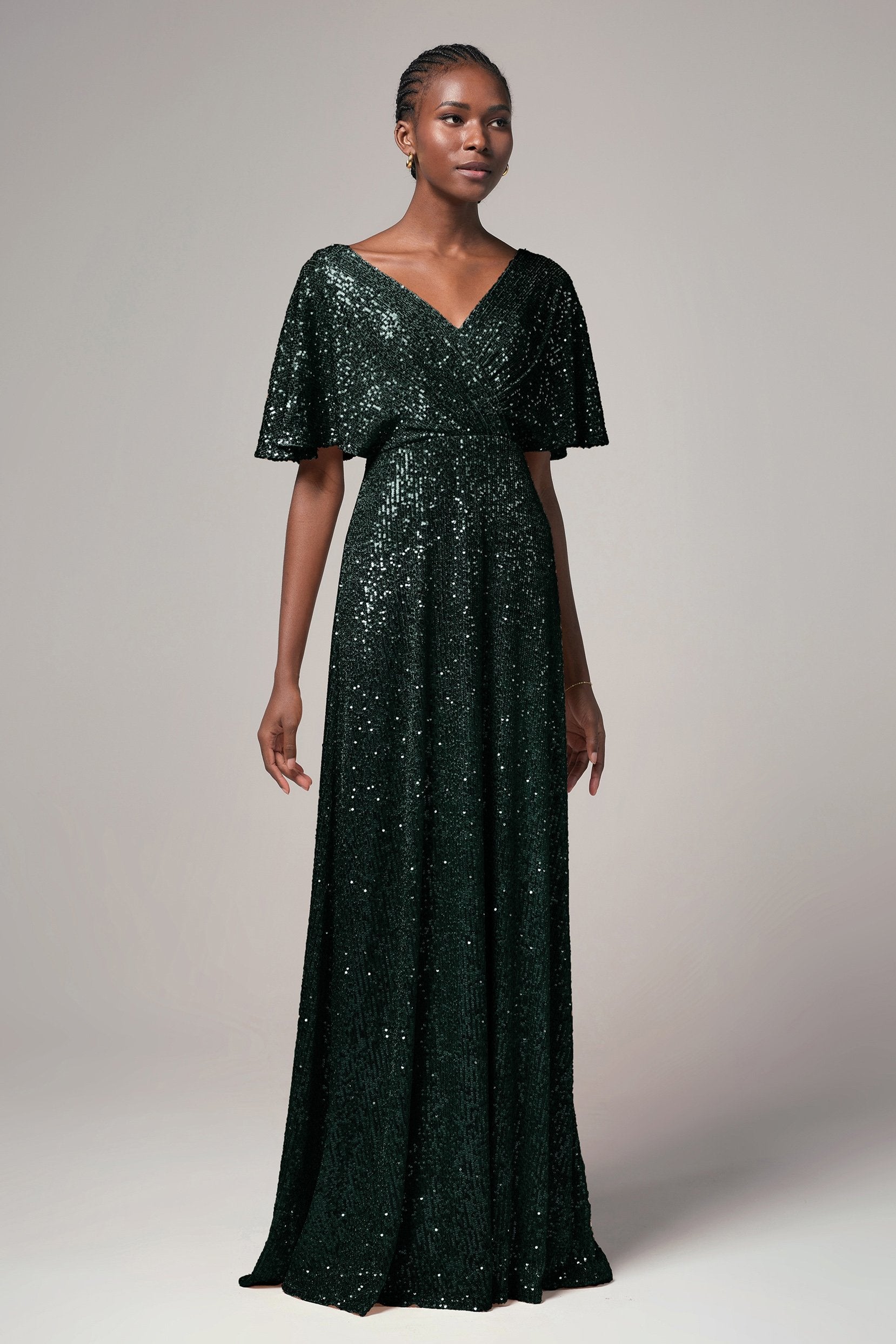 Sheath-Column Floor Length Sequined Dress CB0399
