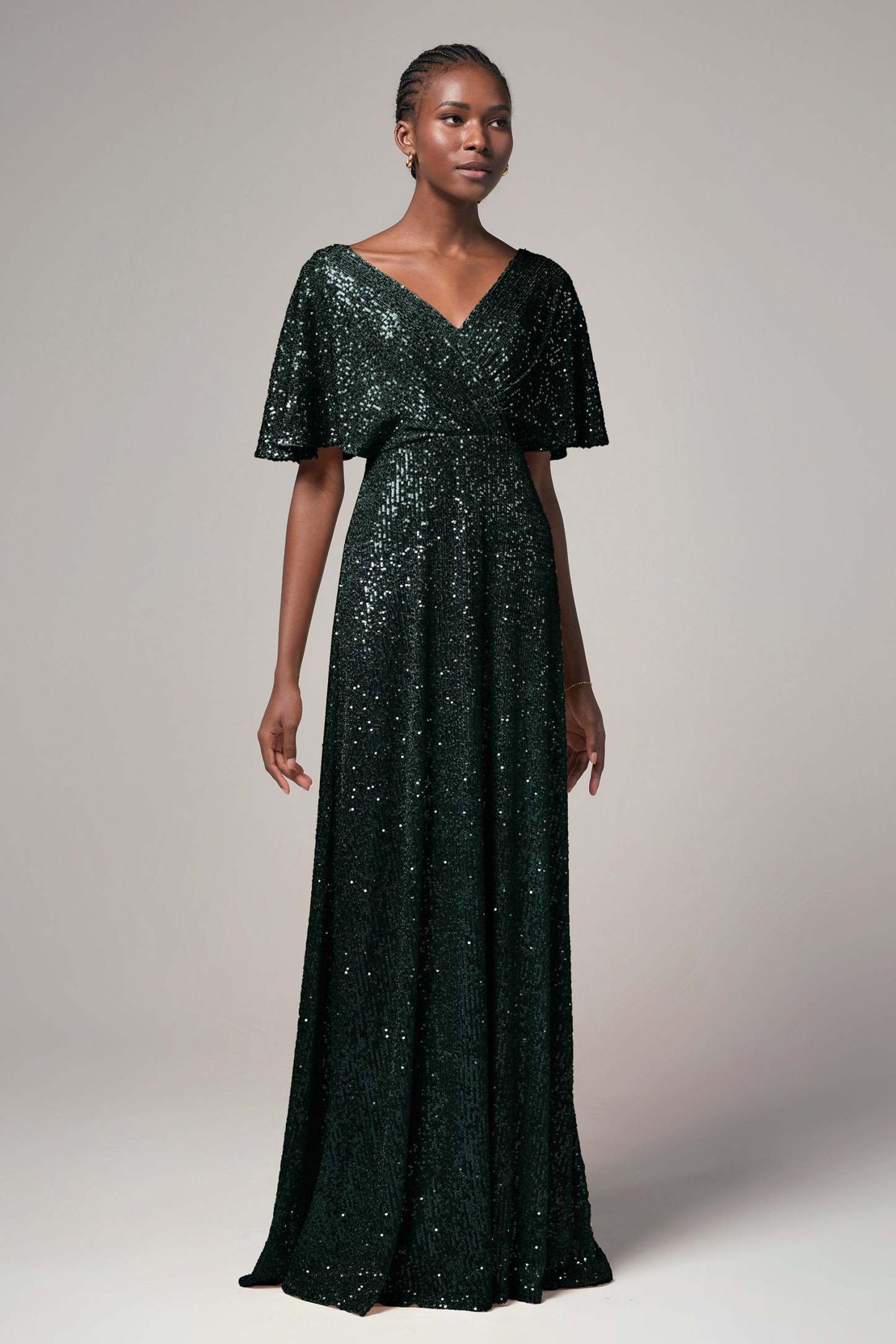 Sheath-Column Floor Length Sequined Dress CB0399