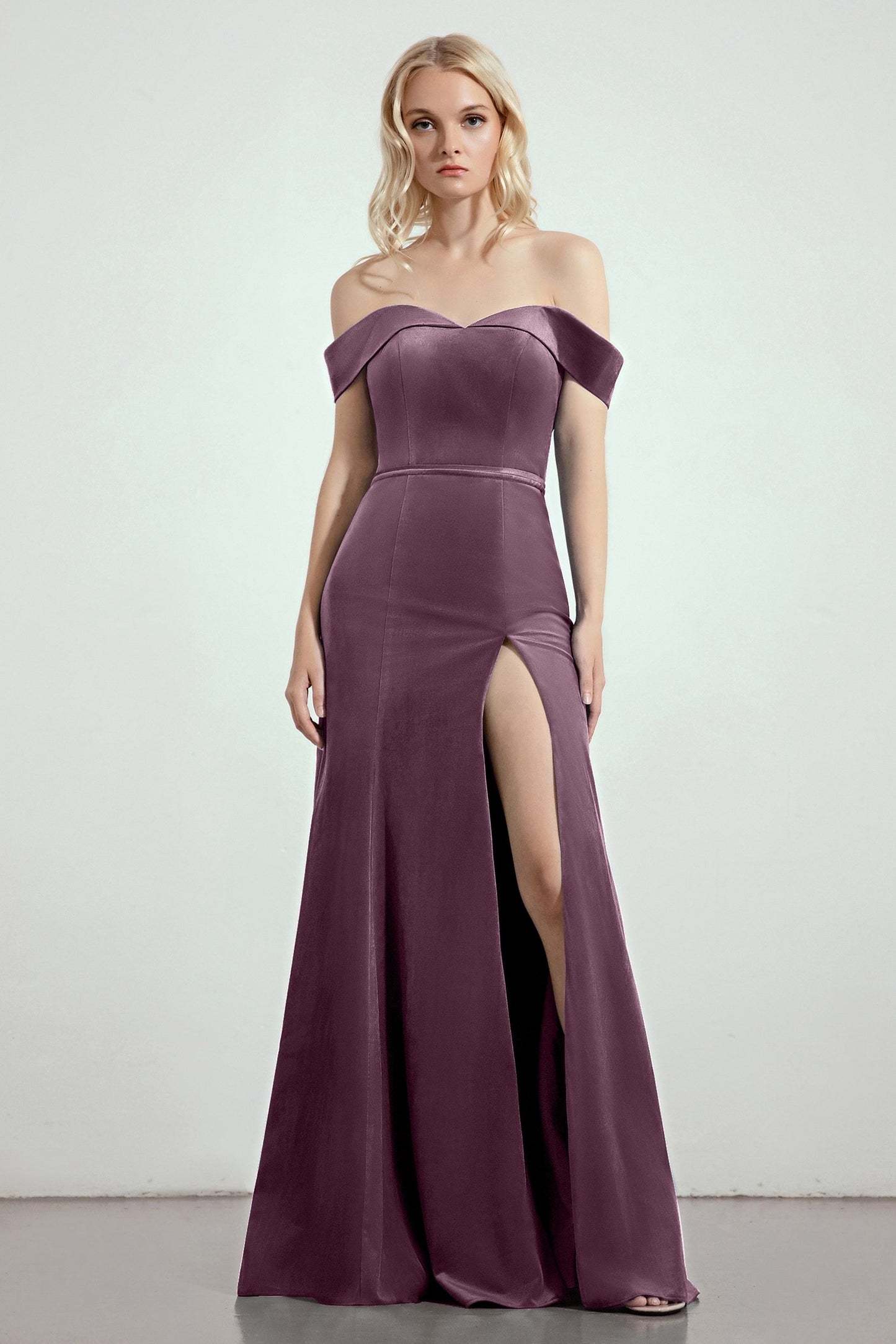 Trumpet-Mermaid Sweep-Brush Train Bridesmaid Dress Formal Dresses CB0271