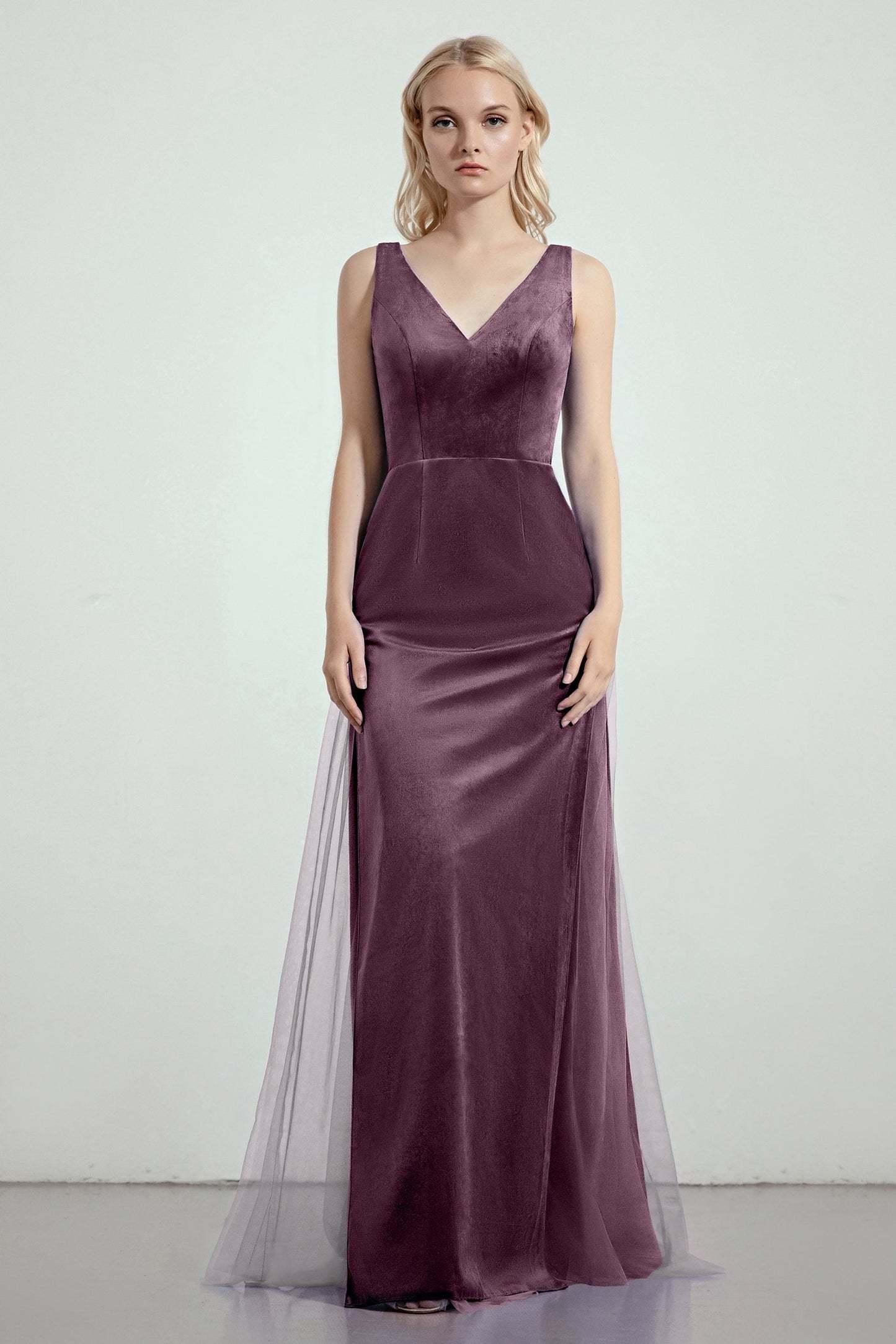 Sheath-Column Floor Length Bridesmaid Dress Formal Dresses CB0275