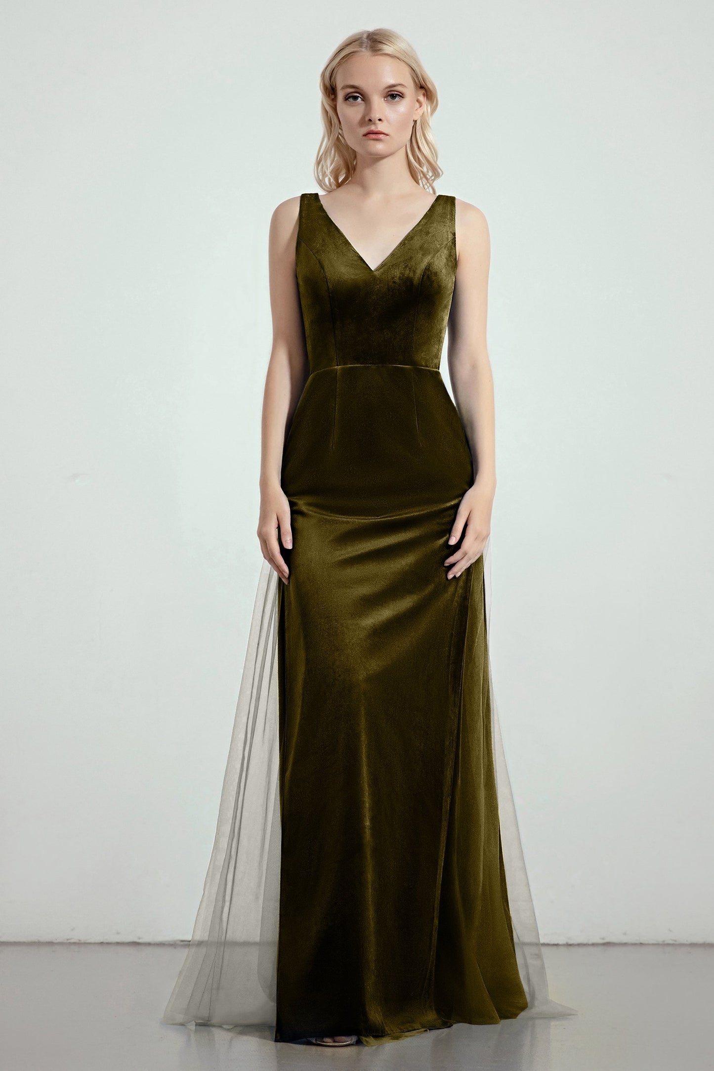 Sheath-Column Floor Length Bridesmaid Dress Formal Dresses CB0275