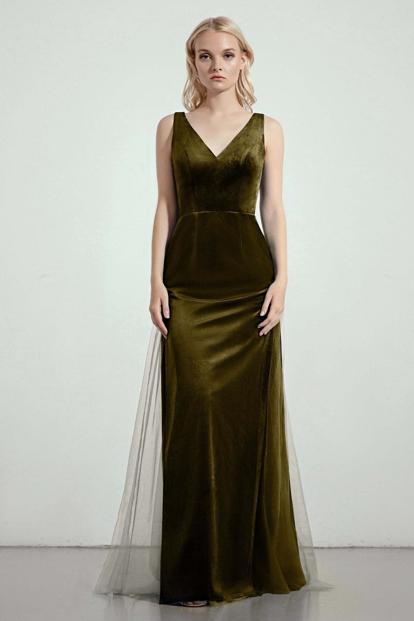 Sheath-Column Floor Length Bridesmaid Dress Formal Dresses CB0275