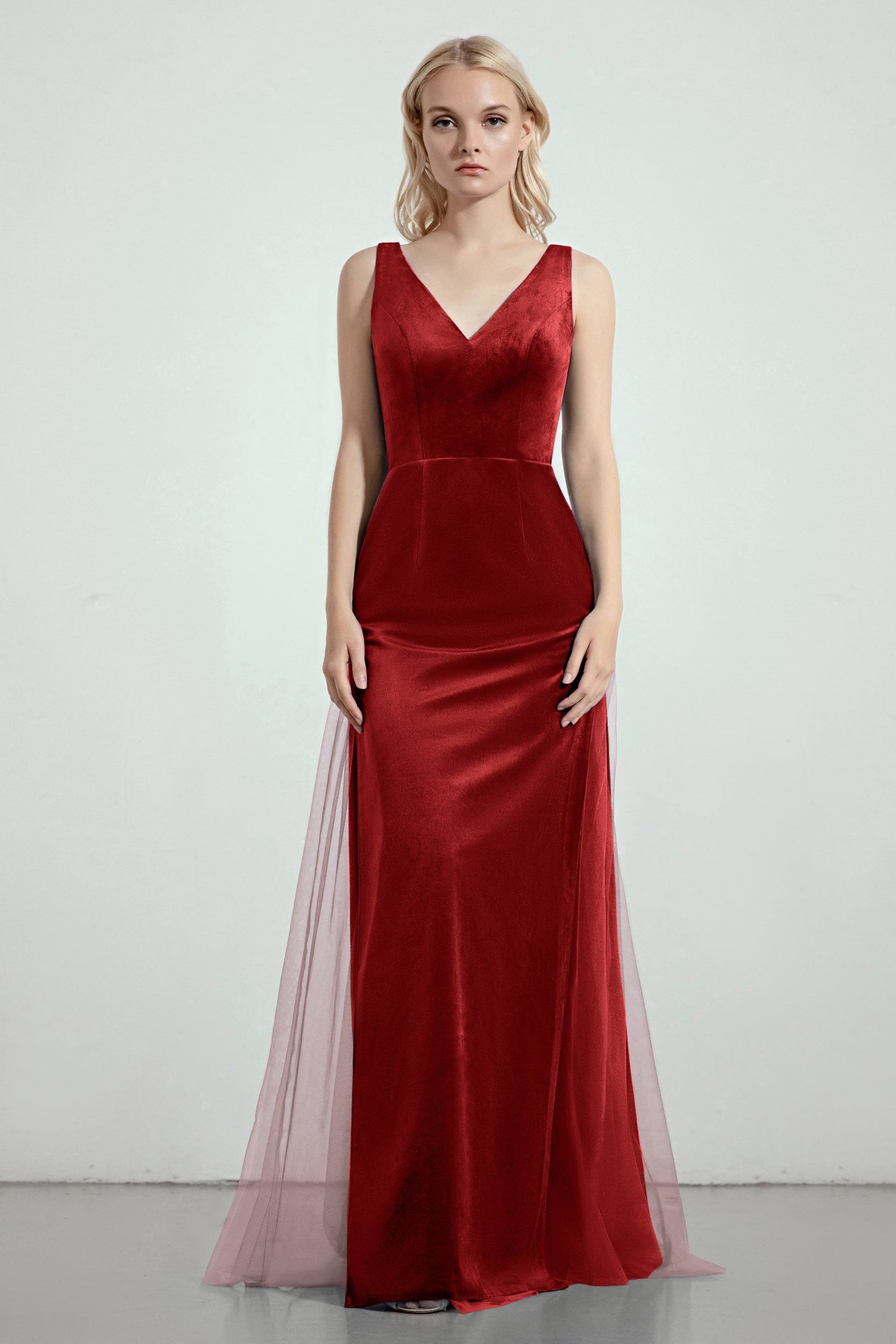 Sheath-Column Floor Length Bridesmaid Dress Formal Dresses CB0275