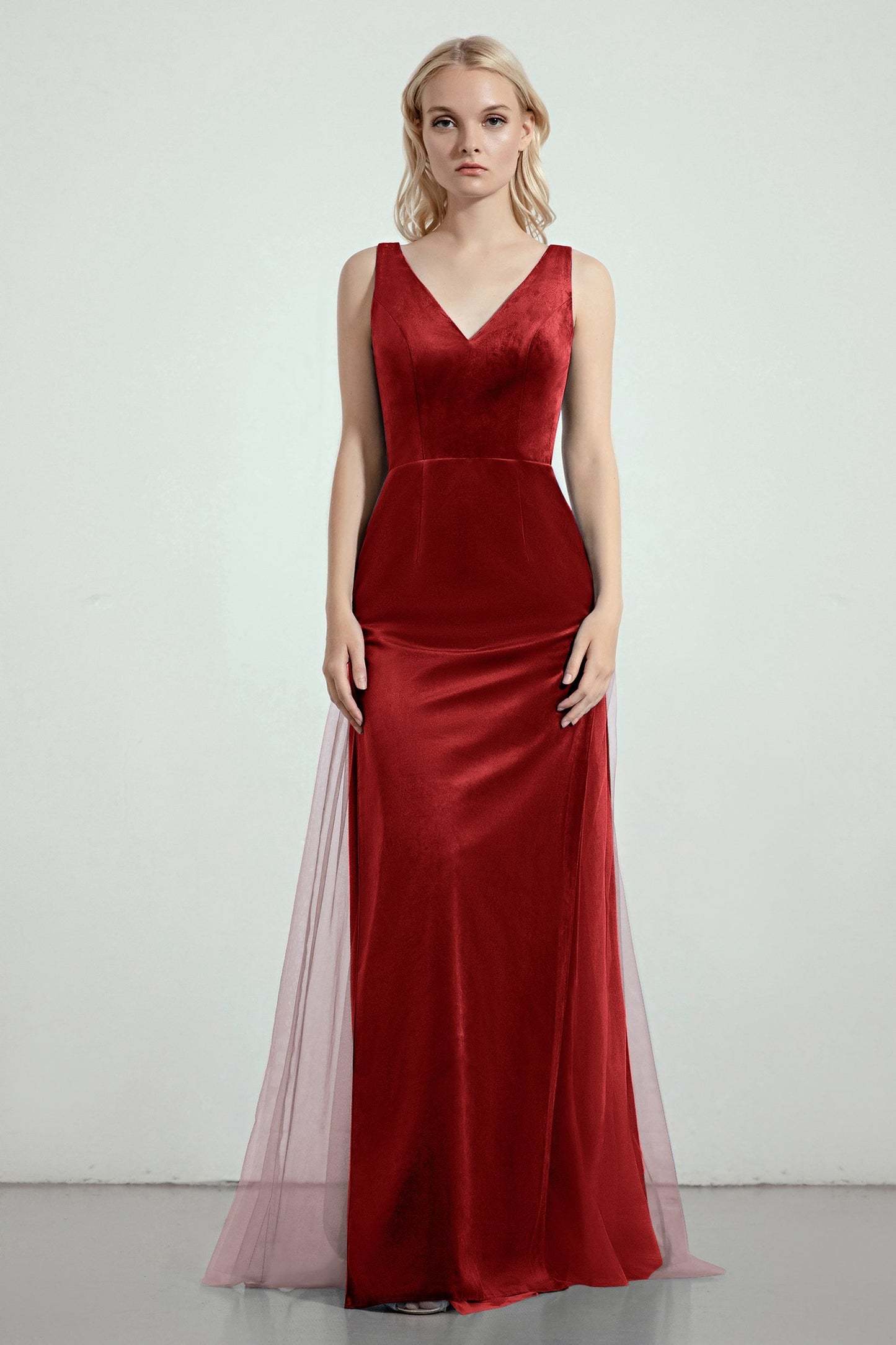 Sheath-Column Floor Length Bridesmaid Dress Formal Dresses CB0275