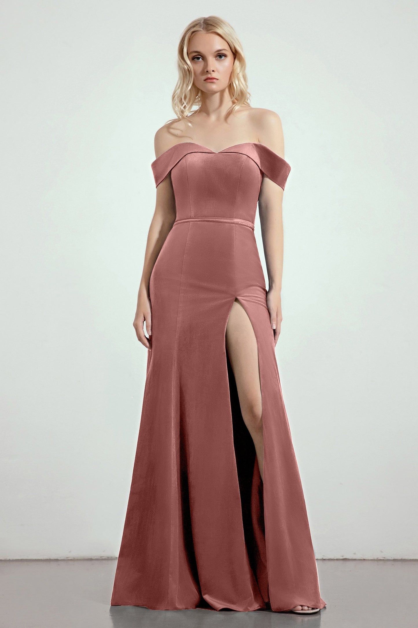 Trumpet-Mermaid Sweep-Brush Train Bridesmaid Dress Formal Dresses CB0271
