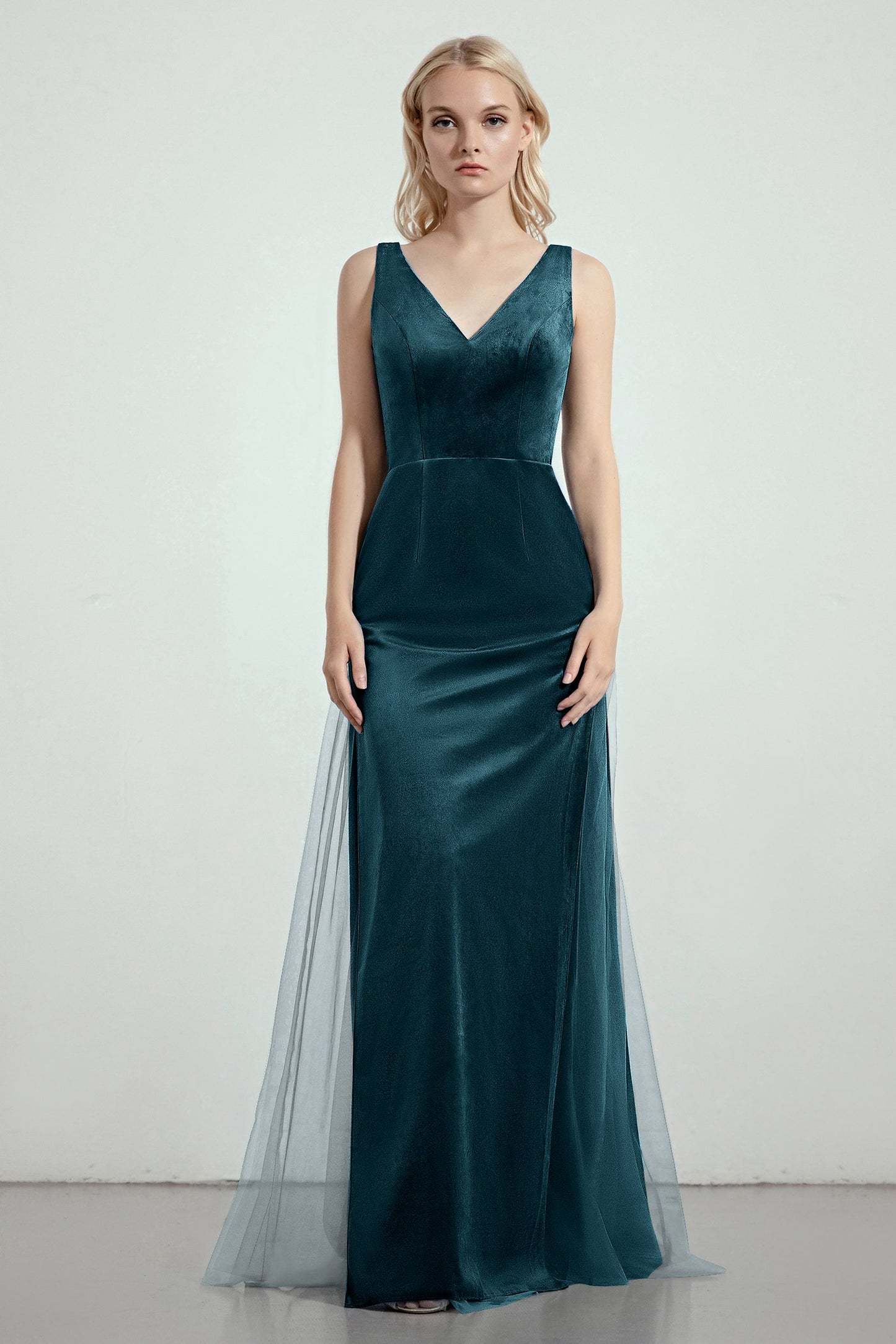 Sheath-Column Floor Length Bridesmaid Dress Formal Dresses CB0275