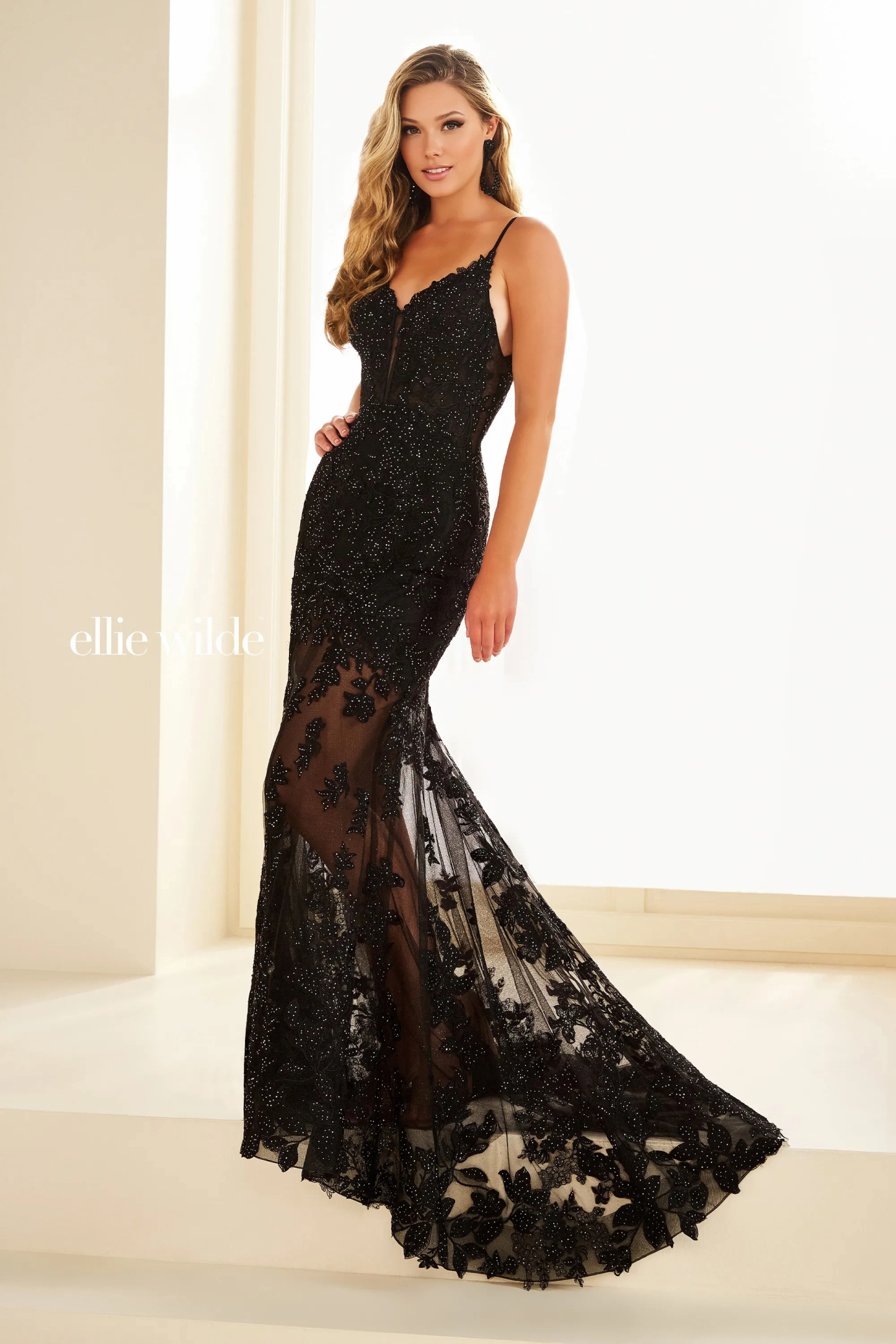 Mermaid Sweetheart Spaghetti Straps Low Back Prom Dress #EW36014