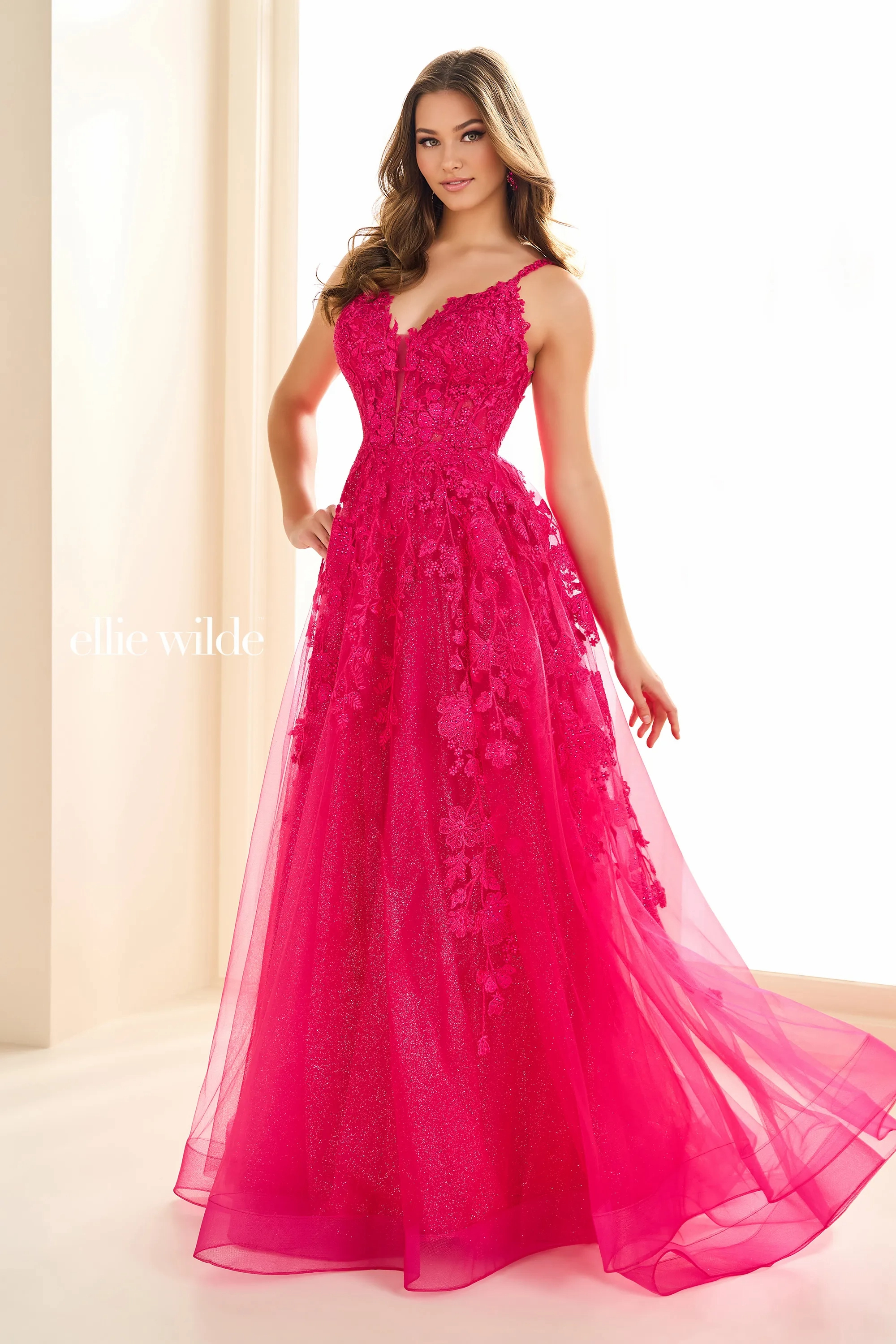 A-Line Sweetheart Sleeveless Lace Appliques Corset Bodice Prom Dress ﻿#EW36015