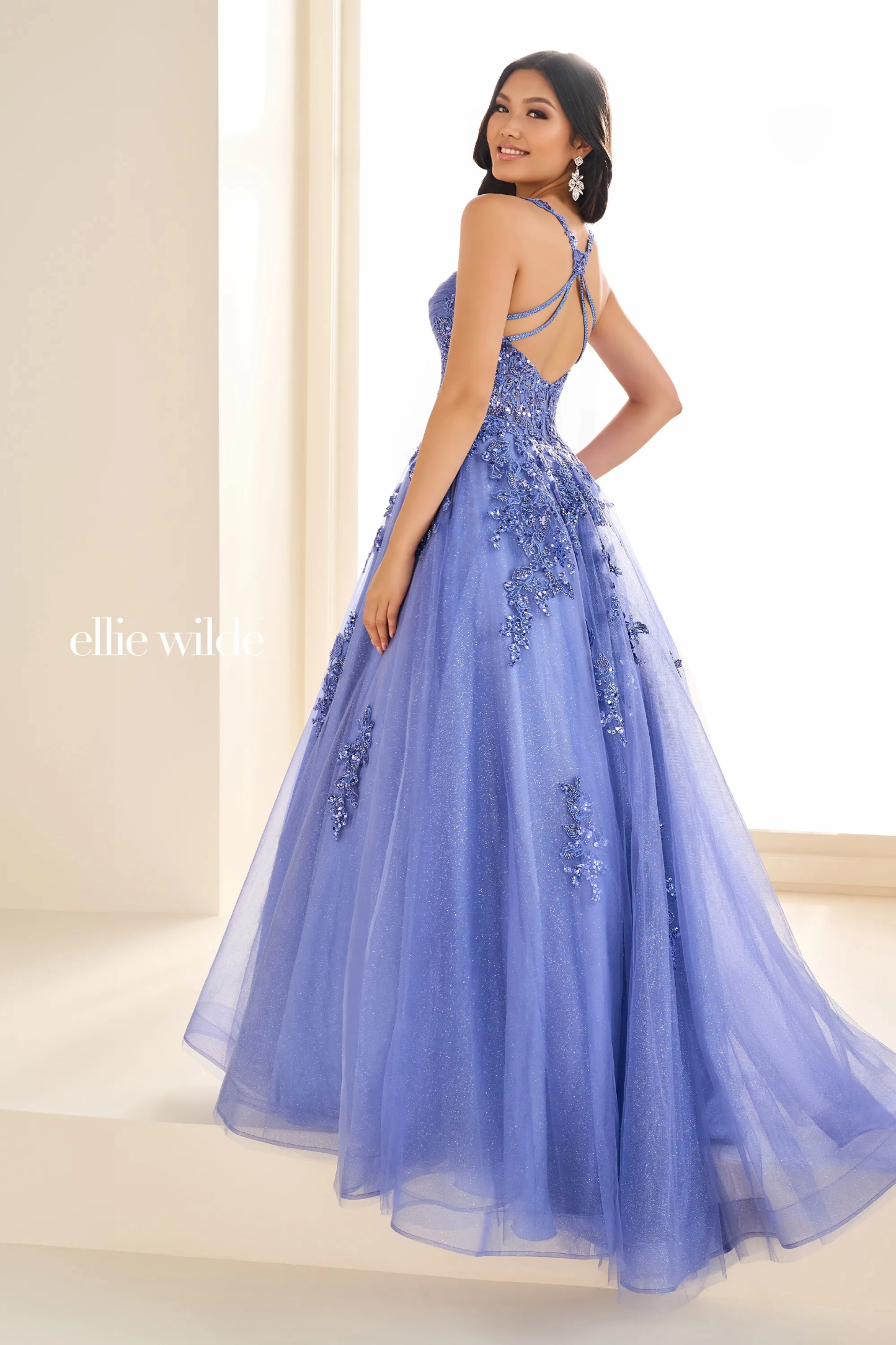 Ball Gown Sweetheart Sleeveless Lace Appliques Prom Dress With Pockets #Ellie Wilde 36202