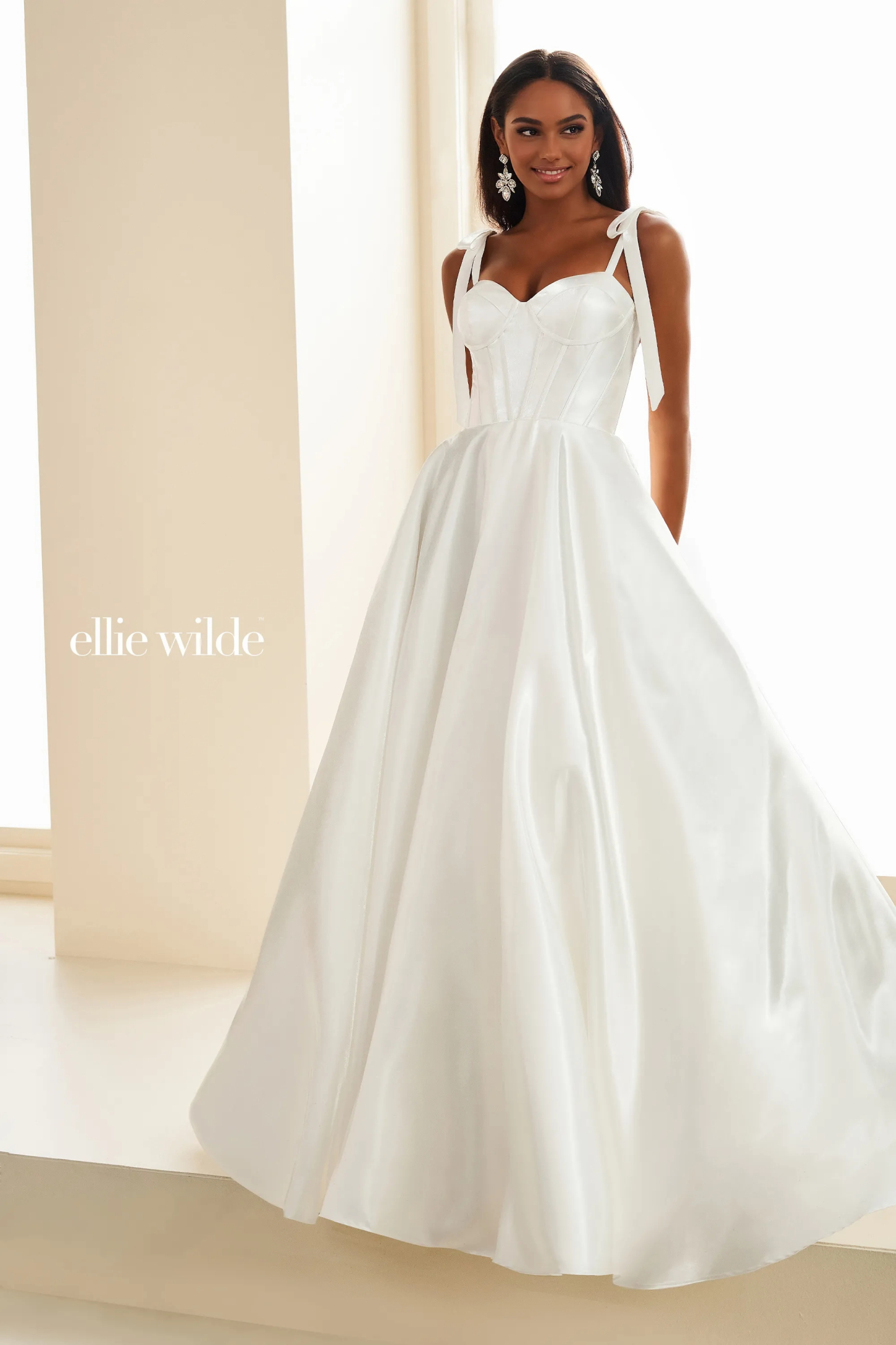 Ball Gown Sweetheart Satin Lace-Up Back Prom Dress With Pockets #Ellie