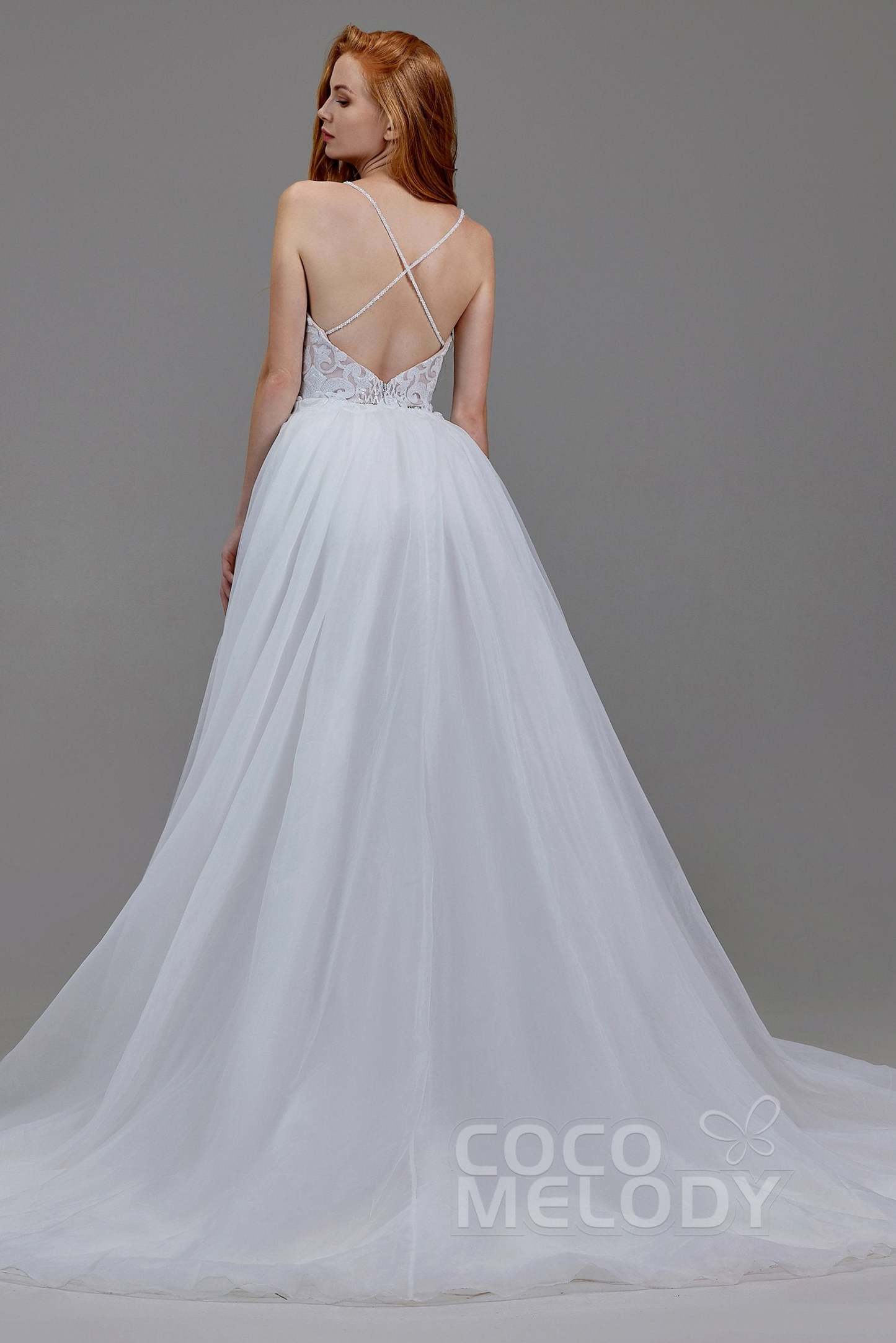 Mermaid Court Train Sequined Lace Wedding Dress