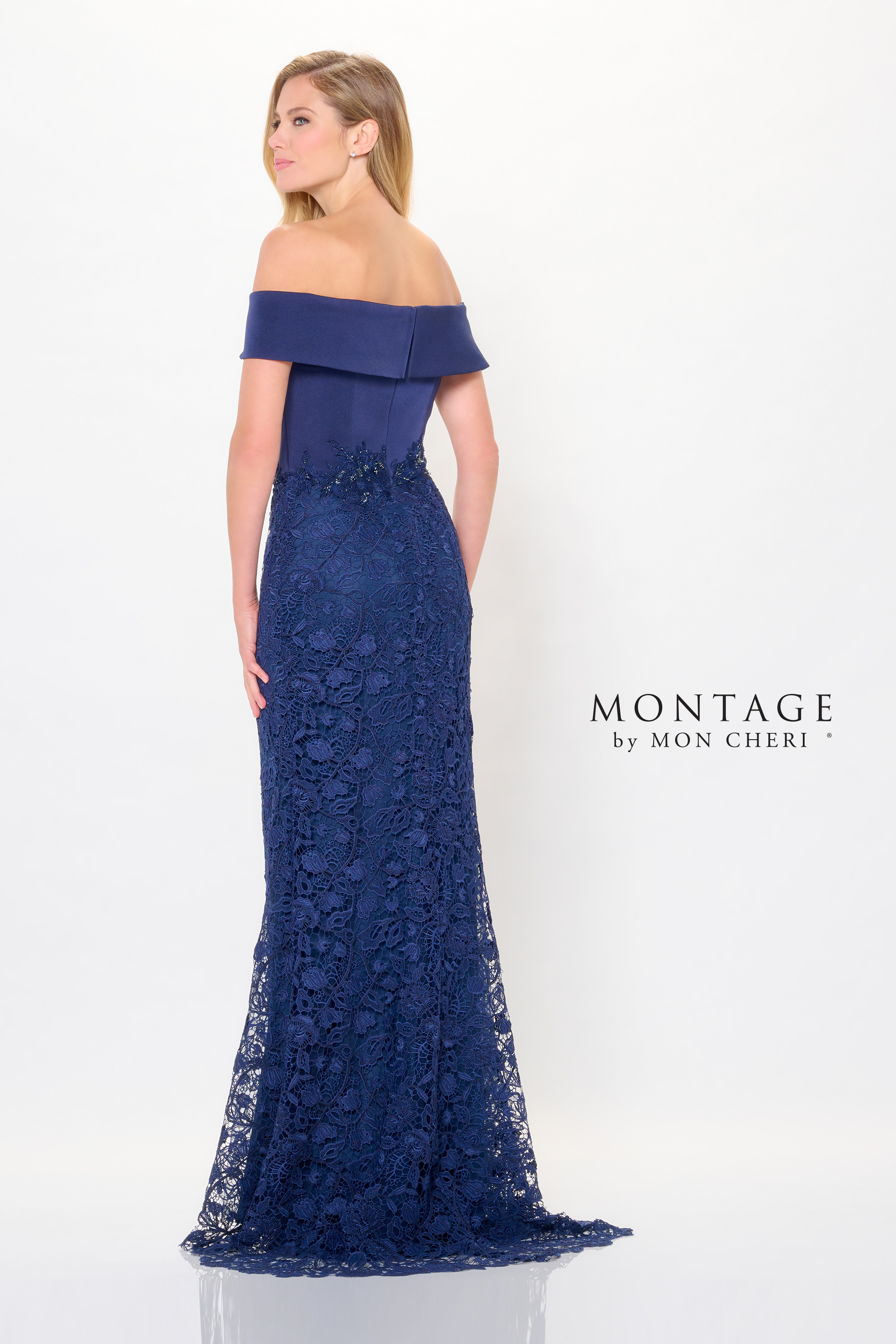 Enchanting Fit and Flare Asymmetric Beading Sequin Mother of the Bride Dress #M907