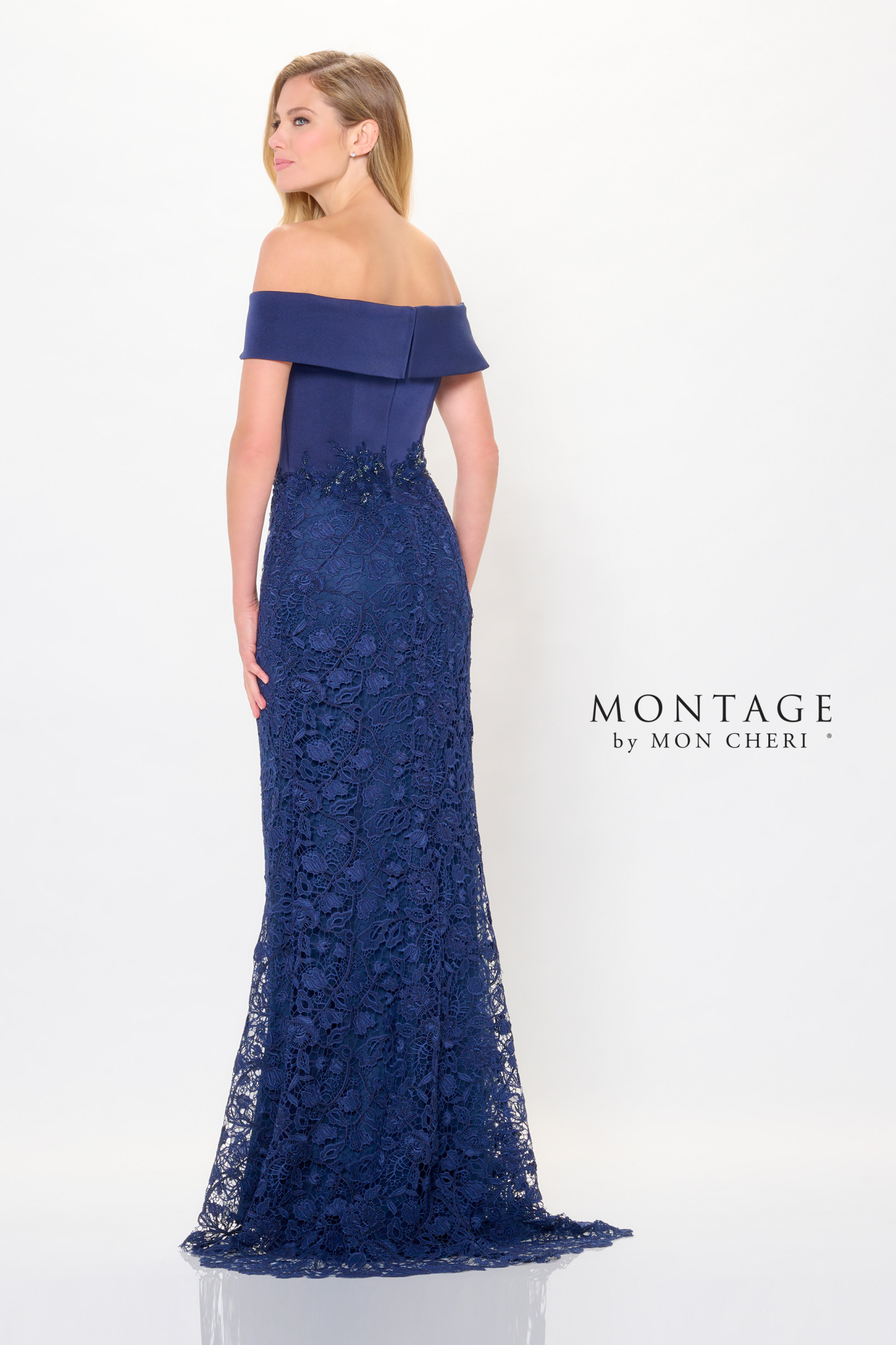 Enchanting Fit and Flare Asymmetric Beading Sequin Mother of the Bride Dress #M907