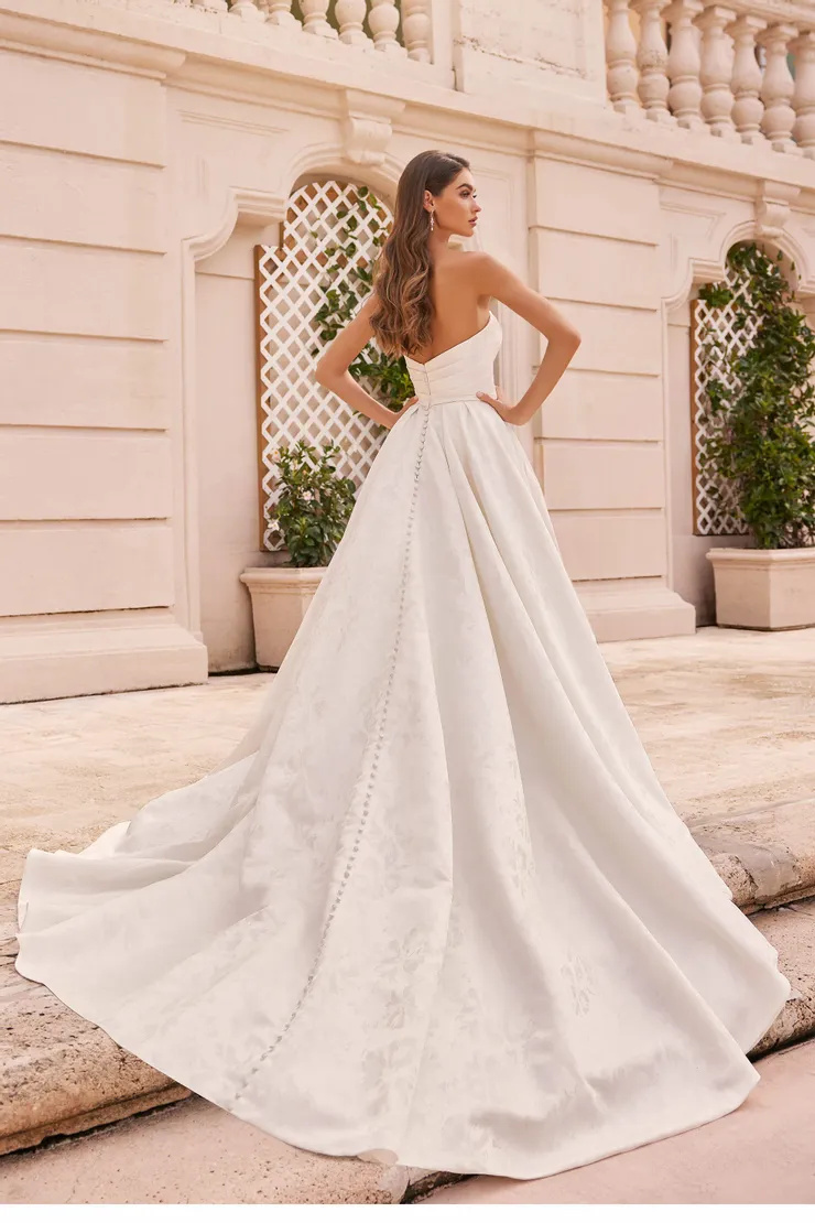 MARTIN THORNBURG MT3231 Ball Gown Sweetheart Strapless Crinoline Wedding Dress