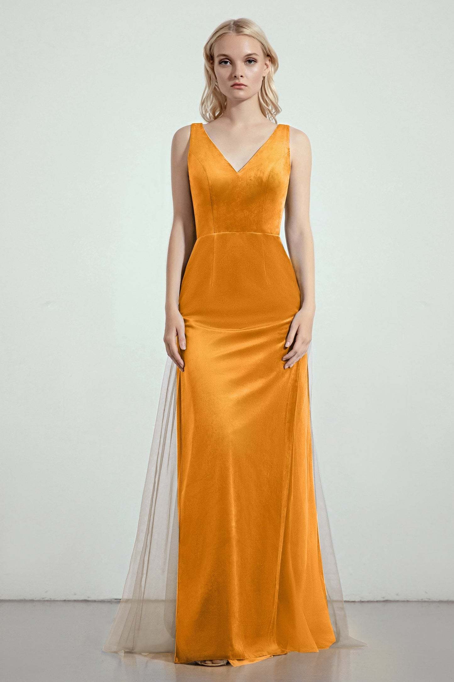 Sheath-Column Floor Length Bridesmaid Dress Formal Dresses CB0275