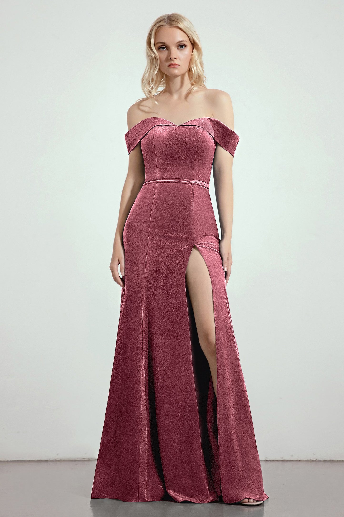 Trumpet-Mermaid Sweep-Brush Train Bridesmaid Dress Formal Dresses CB0271