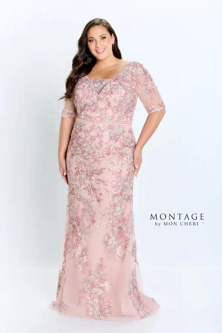 Sheath Plunging V-Neck Three-Quarter Sleeve Lace Mother Of The Bride Dress #221961