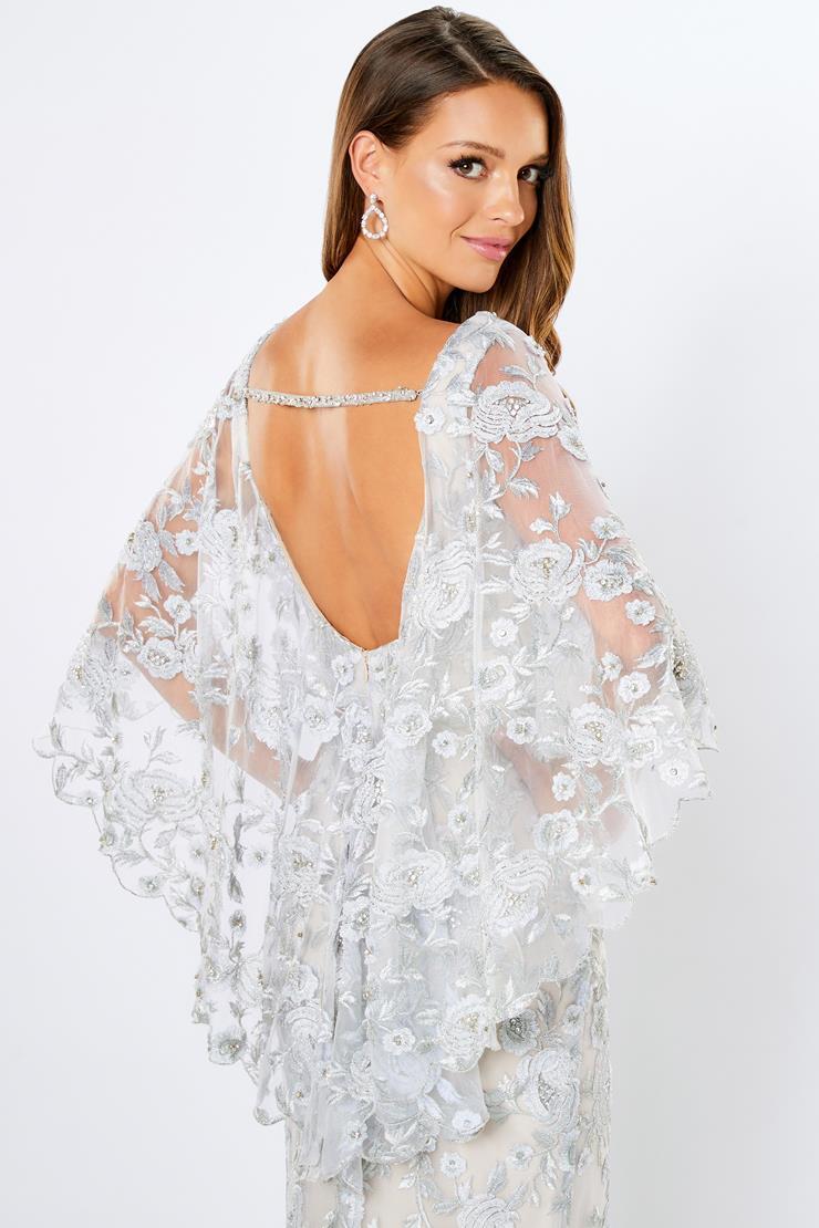 Sheath V-Neck Embroidered Lace And Beaded Mother Of The Bride Dress #221962