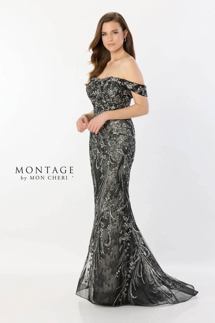 Elegant Mermaid Strapless Embroidered Tulle Mother of the Bride Dress #M2230