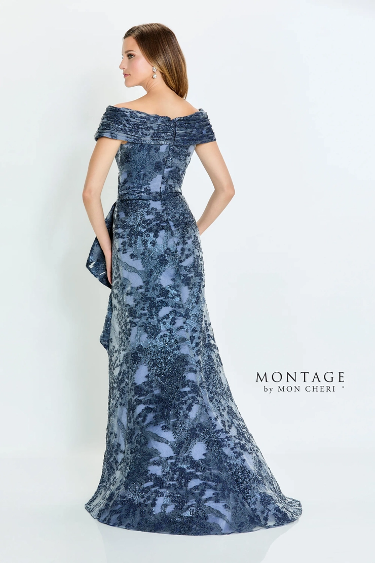 Elegant A-line Off-the-Shoulder Organza Mother of the Bride Dress #M524