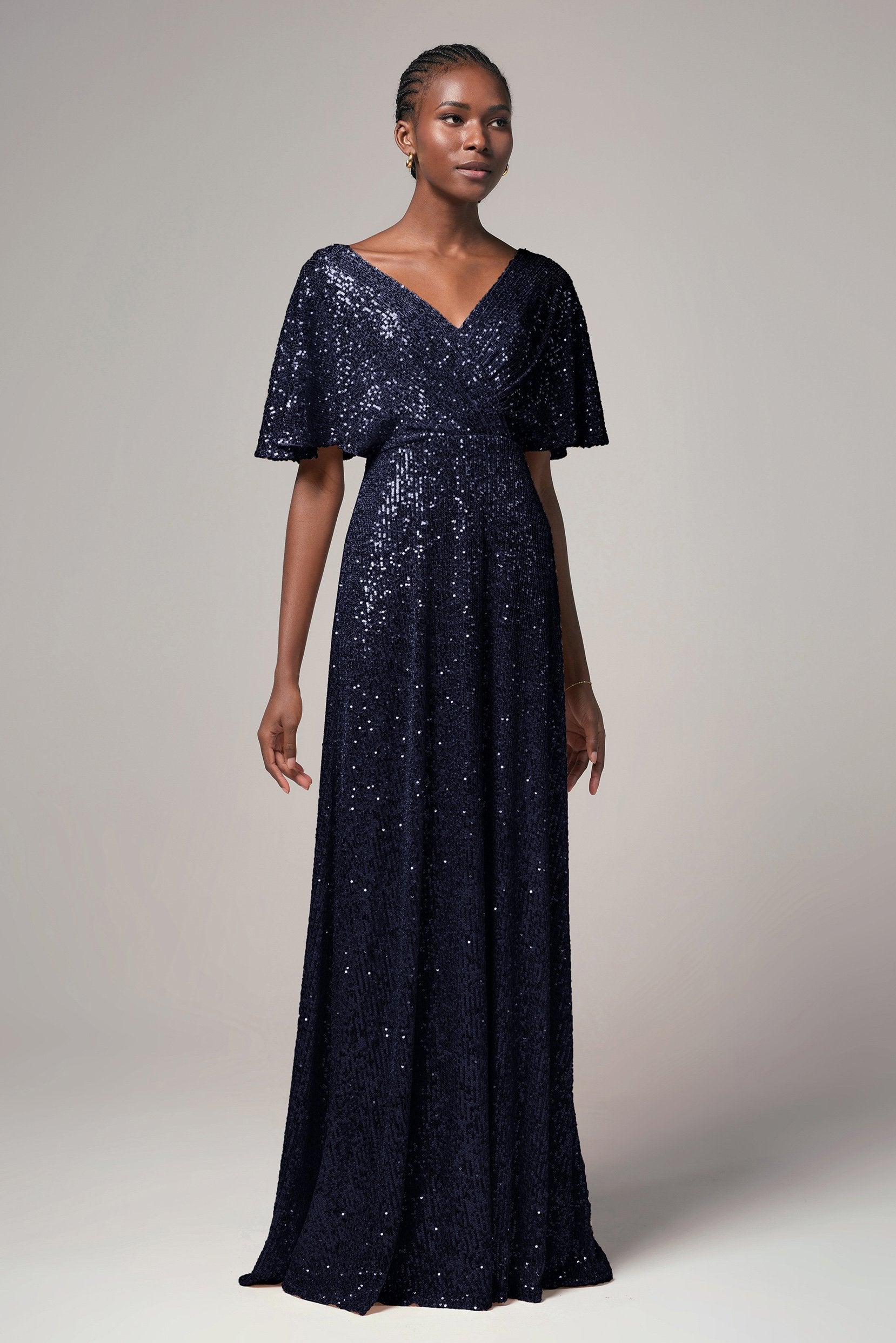 Sheath-Column Floor Length Sequined Dress CB0399