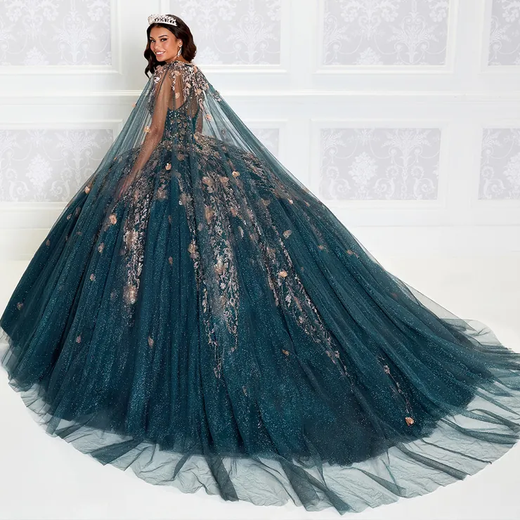 Breathtaking Floral Halter Cracked Lce Quinceanera Dress #PR12262