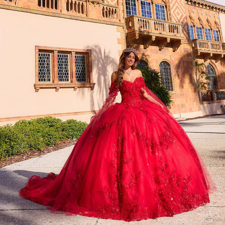 Sweetheart Embroidered Lace Flowers Quinceanera Dress With Detachable Sleeve #PR30116