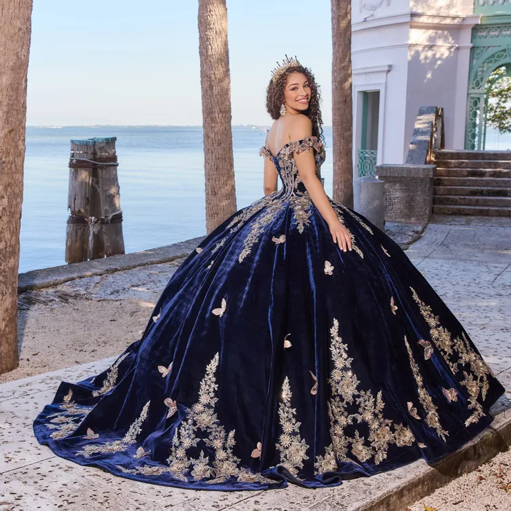 Breathtaking QuinceañEra Gown With Shimmering Details And Matching Cape #PR30136