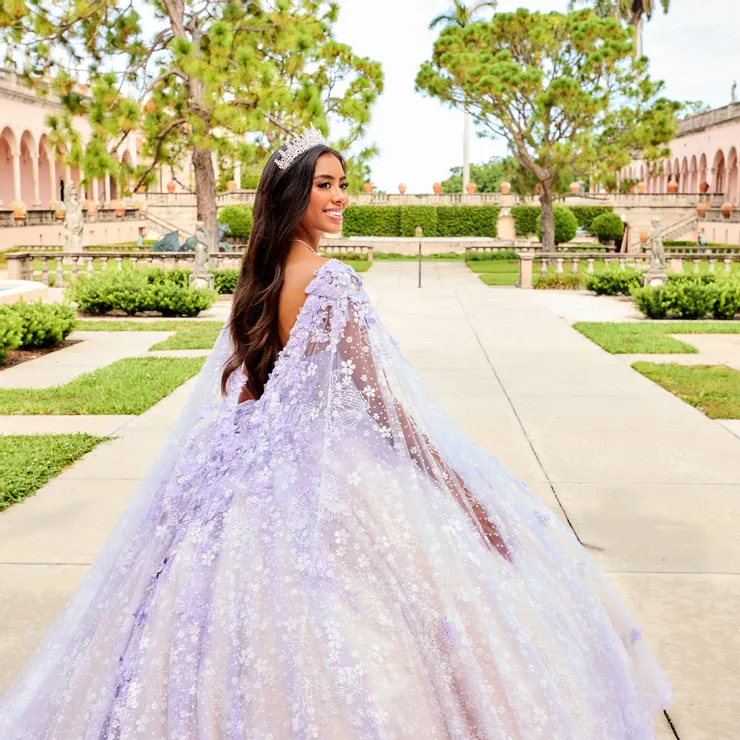Exquisite Sweetheart Floral Appliques Cracked Ice Quinceanera Dress #PR30158