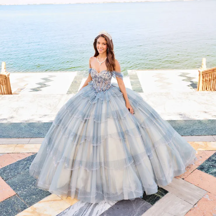 Breathtaking Sweetheart Beading Glitter Tulle Sequin Quinceanera Dress #PR30160