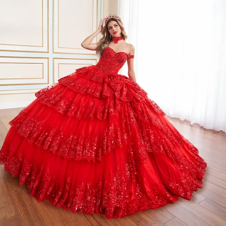 Ethereal Sweetheart Applique Beading Quinceanera Dress #PR30181