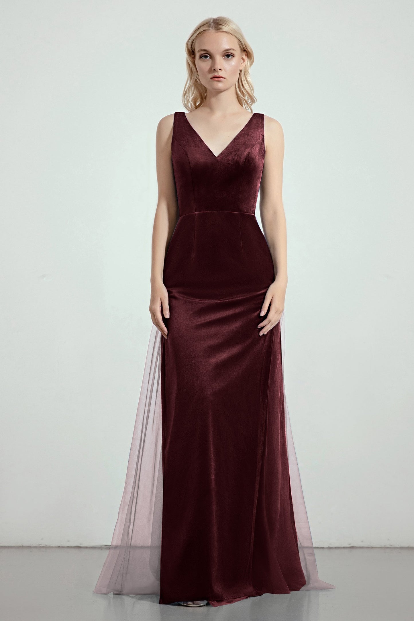 Sheath-Column Floor Length Bridesmaid Dress Formal Dresses CB0275