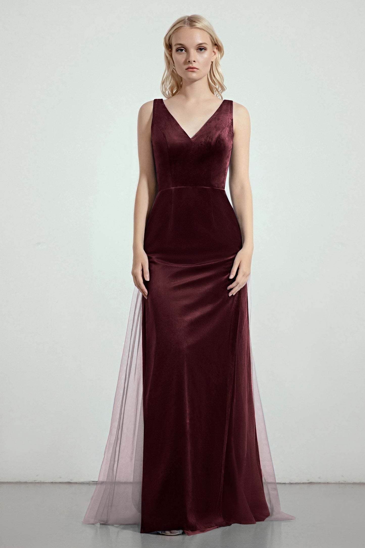Sheath-Column Floor Length Bridesmaid Dress Formal Dresses CB0275