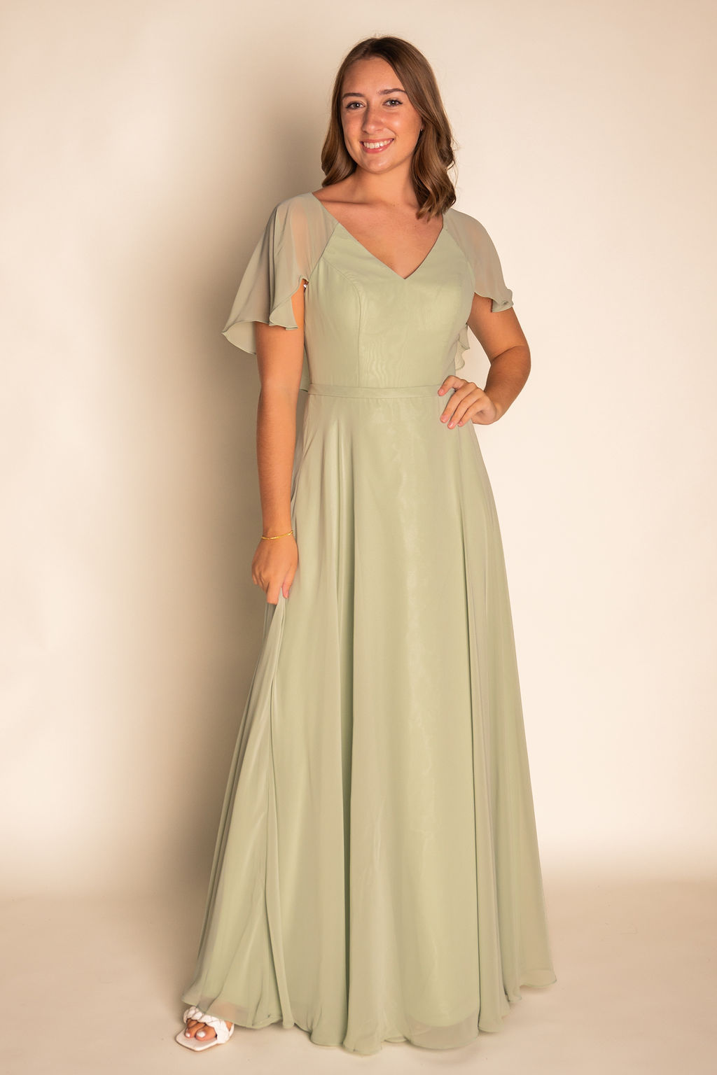 [Copy]Modern A-Line Slit Bridesmaid Dress RJBM058