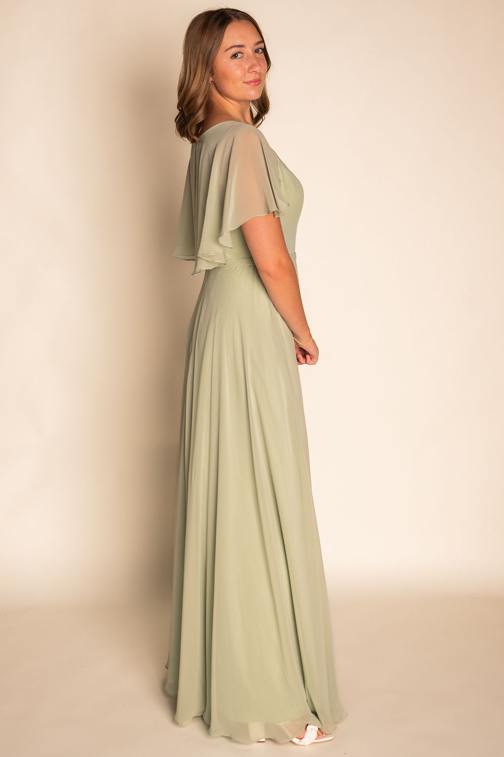 [Copy]Modern A-Line Slit Bridesmaid Dress RJBM058