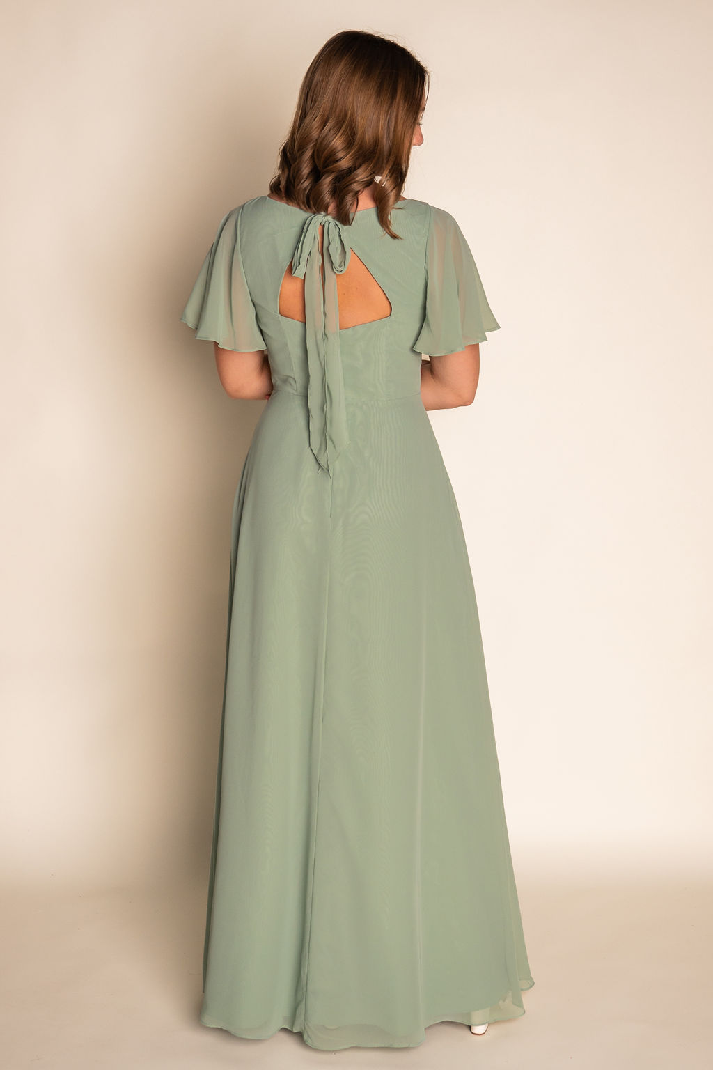 Flowy Bow Chiffon Chiffon Dress RJBM060