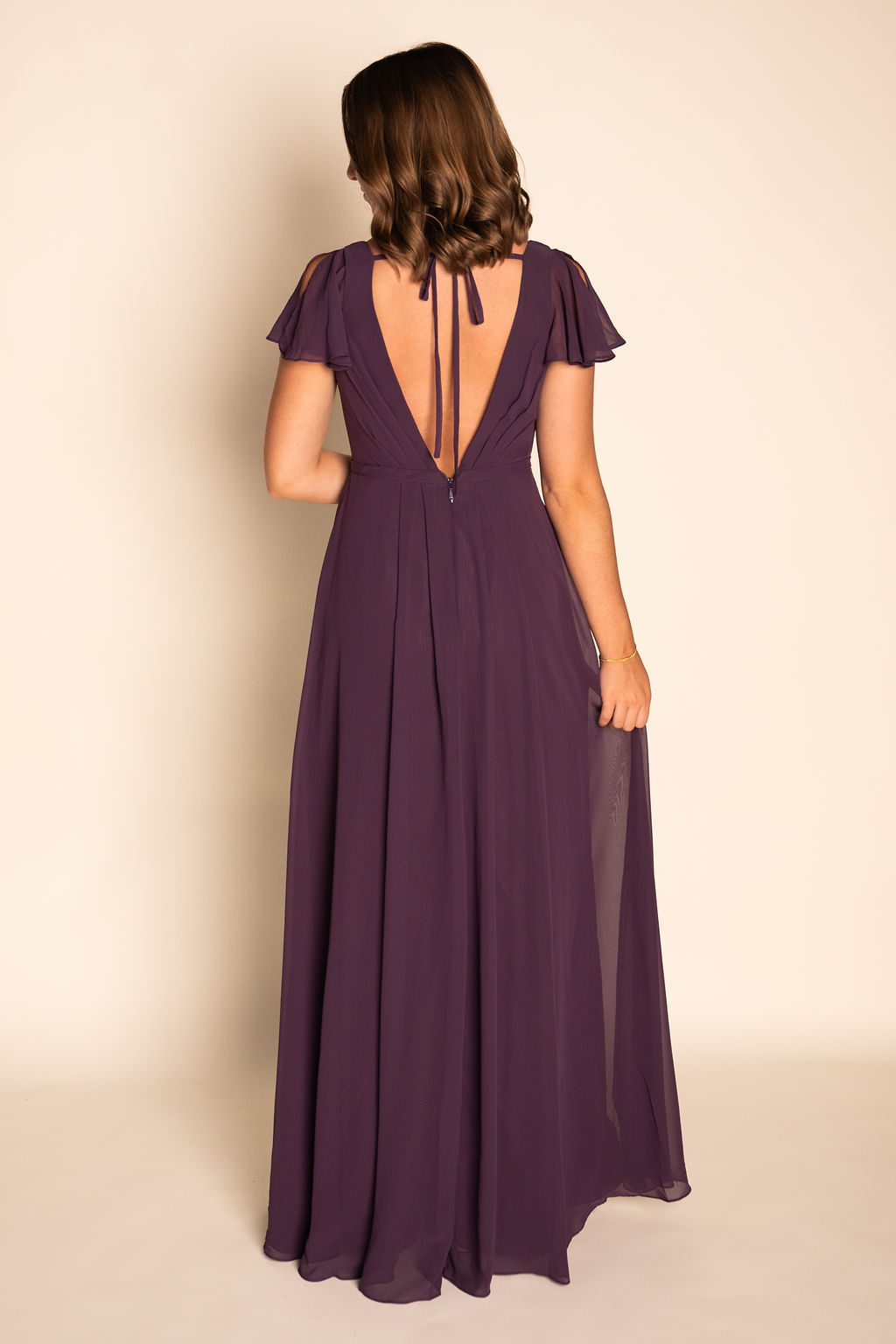  Flowy Ruched Chiffon Dress RJBM094
