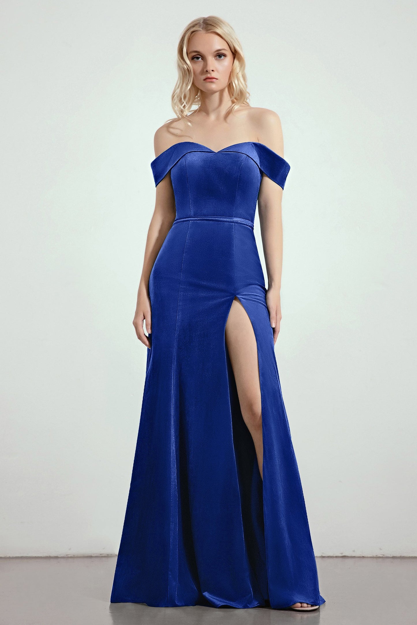 Trumpet-Mermaid Sweep-Brush Train Bridesmaid Dress Formal Dresses CB02