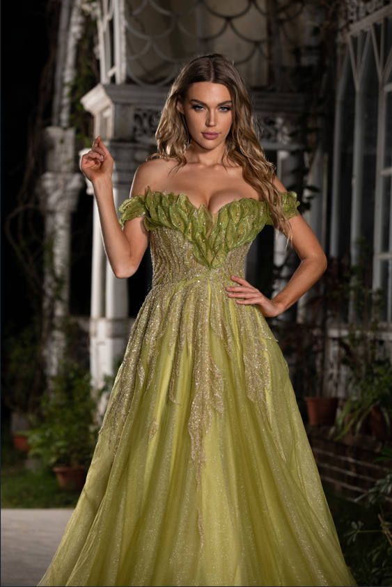 Soft Tull and shinning gemstones #HM058