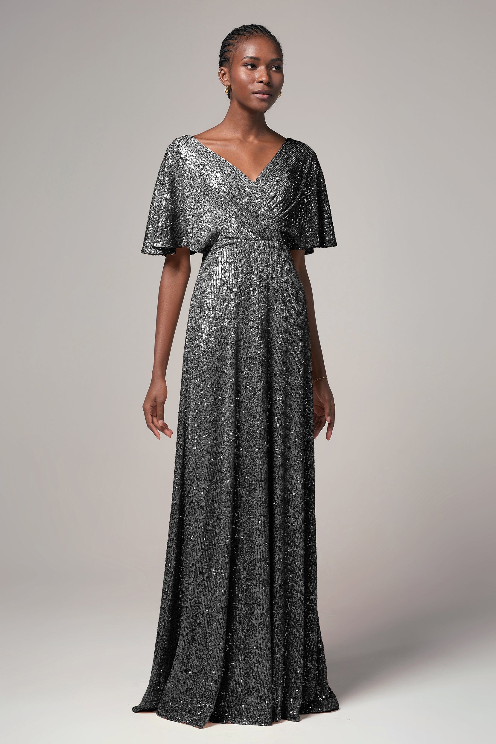Sheath-Column Floor Length Sequined Dress CB0399