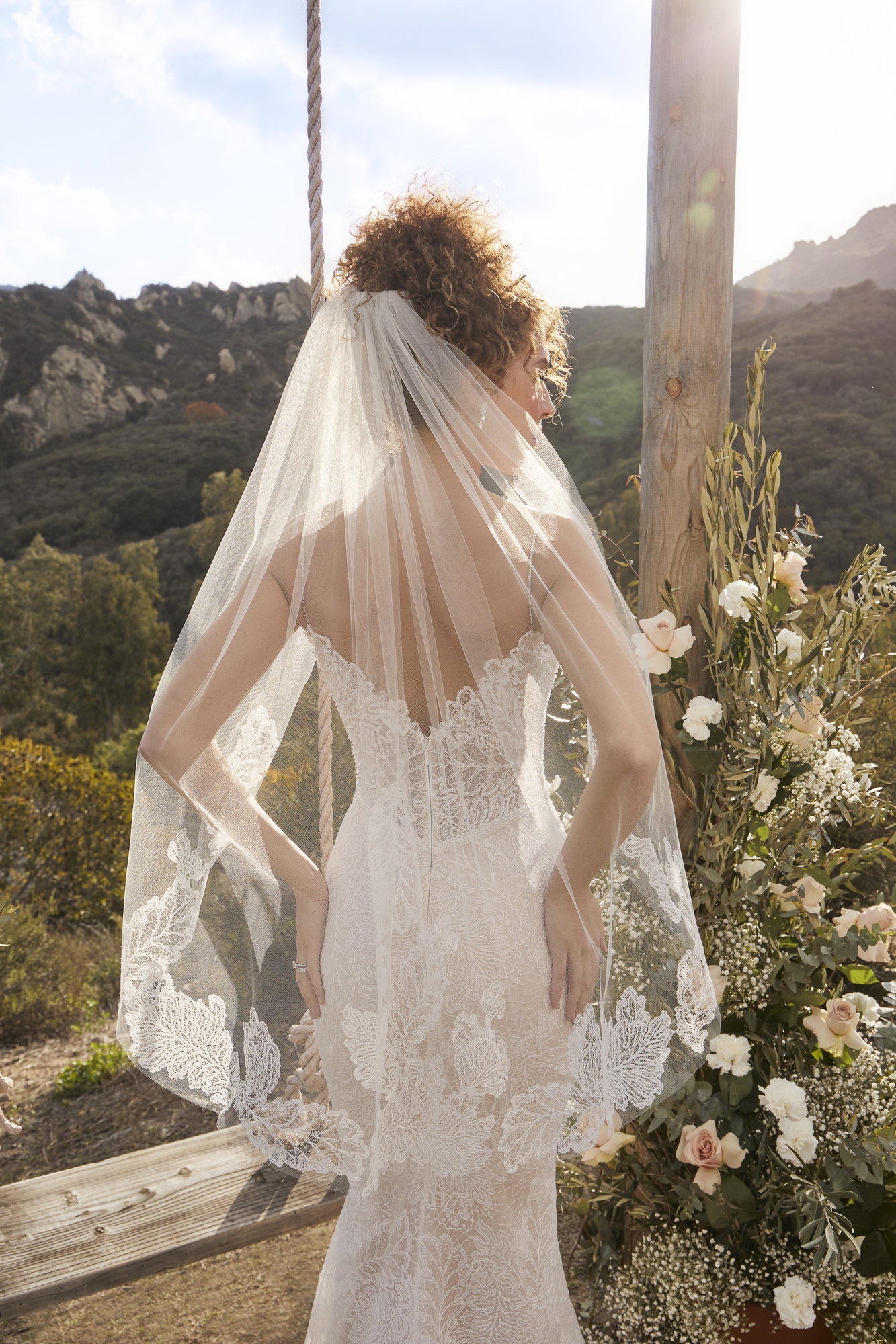 Elegance Fit And Flare V-Neck  Tulle Beaded Alencon Lace Gowns