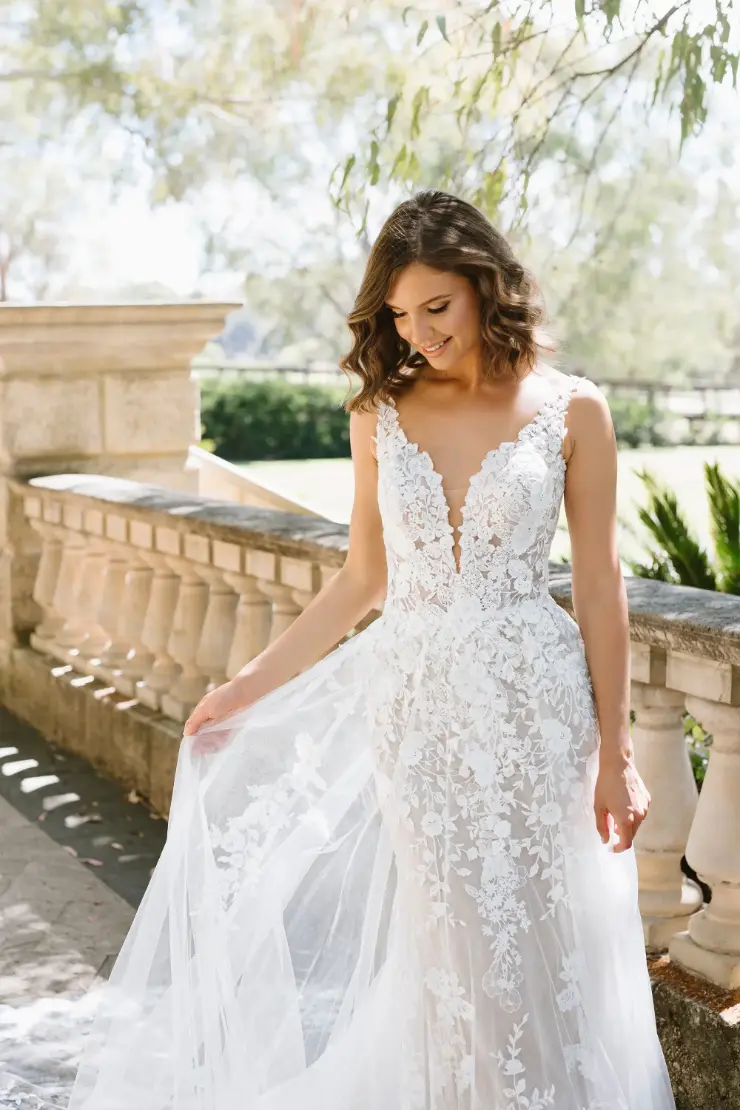 Boho-Inspired Wedding Gown With Cotton Lace FINLEY | STYLE Y12238